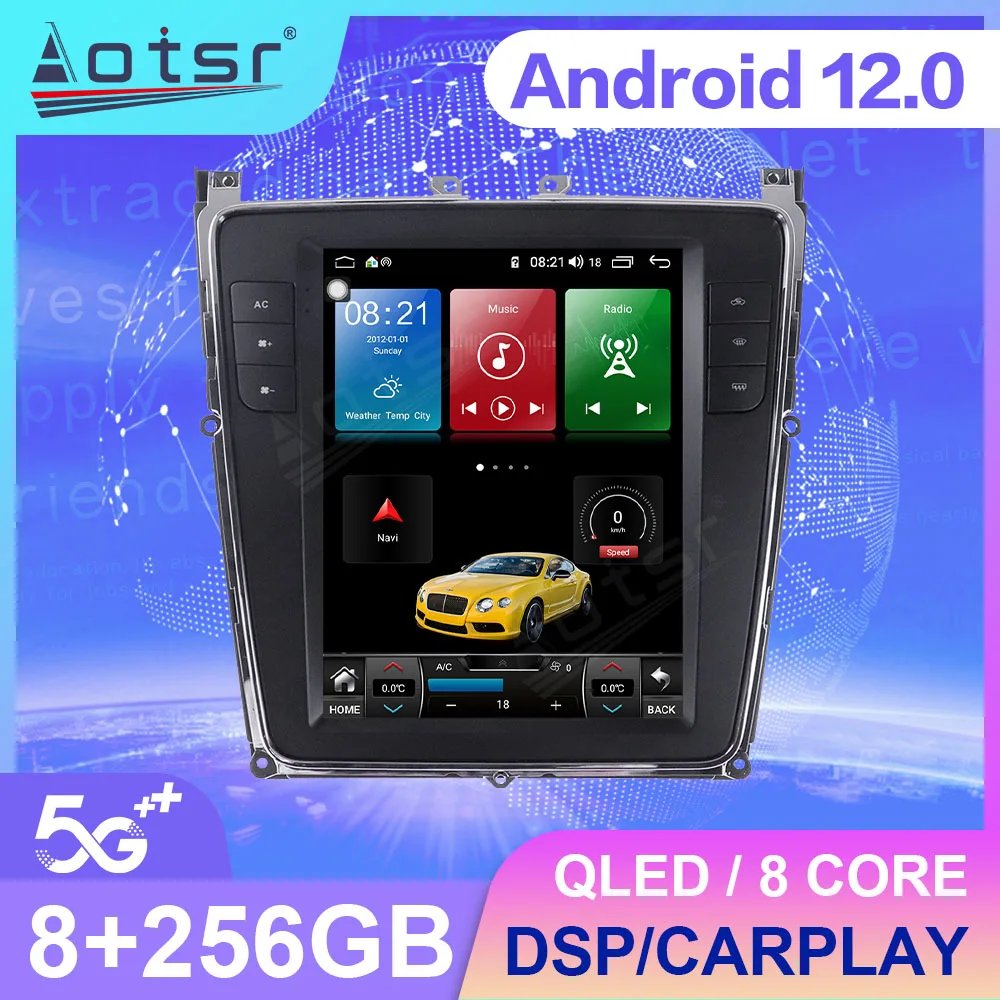 256G Android 12 Tesla Style For Bentley Continental 2012-2019 Car Auto Radio Multimedia Video Player Navigation Stereo Head Unit
256G Android 12 Tesla Style For Bentley Continental 2012-2019 Car Auto Radio Multimedia Video Player Navigation Stereo Head Unit