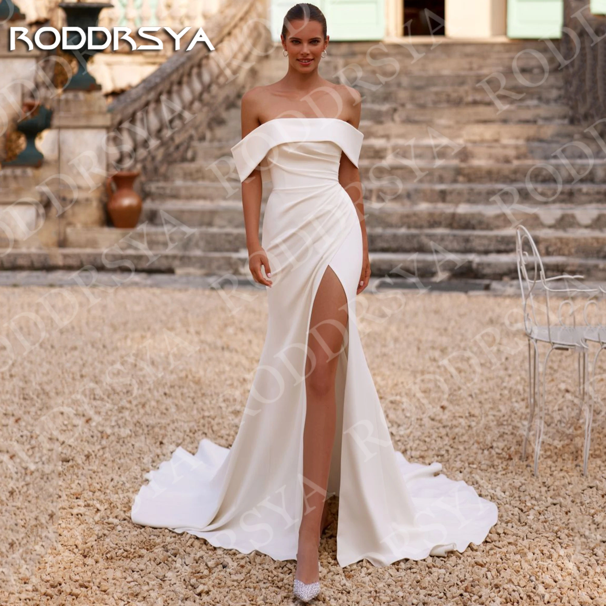 RODDRSYA Civil Wedding Dresses Simple Woman 2026 Modern Off Shoulder Mermaid High Slit Bridal Dress Customized Robe De Mariée
RODDRSYA Civil Wedding Dresses Simple Woman 2026 Modern Off Shoulder Mermaid High Slit Bridal Dress Customized Robe De Mariée