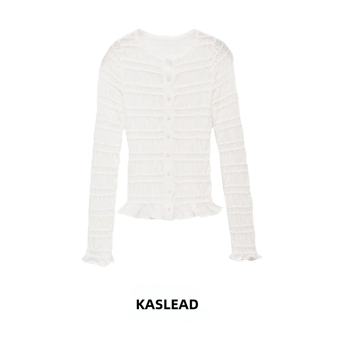 KASLEAD New Women's Casual Long Sleeve round Neck V-Neck Fashionable Honeycomb Top Polyester Fiber Spring 2026
KASLEAD New Women's Casual Long Sleeve round Neck V-Neck Fashionable Honeycomb Top Polyester Fiber Spring 2026