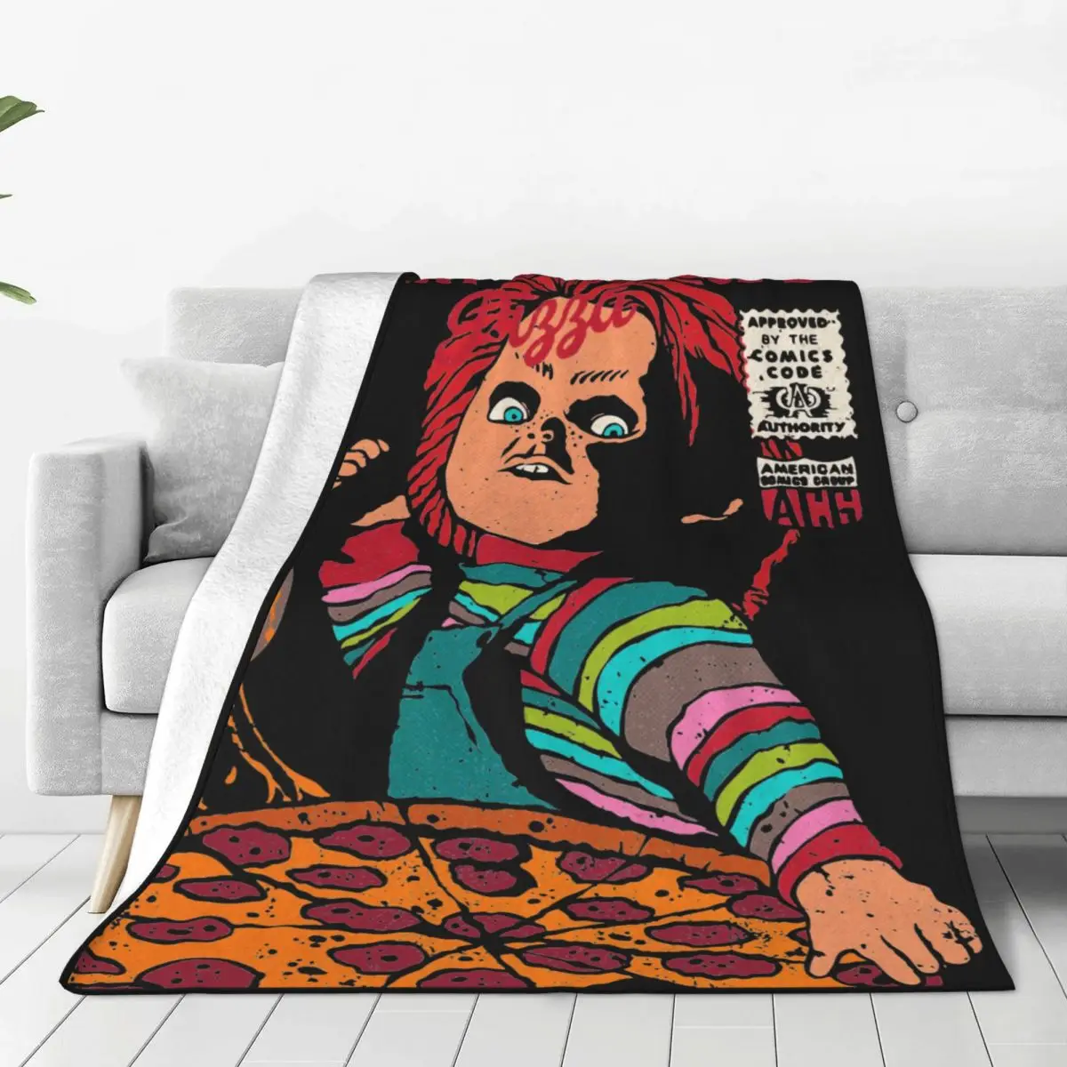 Chucky Pizza Horror Halloween Blanket Cover Flannel Ultra-Soft Throw Blanket for Car Sofa Couch Bed Rug
Chucky Pizza Horror Halloween Blanket Cover Flannel Ultra-Soft Throw Blanket for Car Sofa Couch Bed Rug