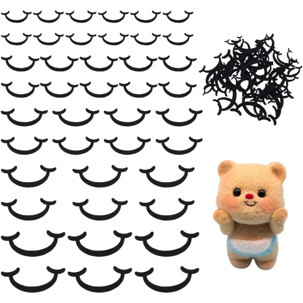 300 PCS Felt Mouth for Dolls 5 Sizes Black Felt Craft Doll Mouths Safety for Crafts Puppet Teddy Bear Crochet Plush Animals
300 PCS Felt Mouth for Dolls 5 Sizes Black Felt Craft Doll Mouths Safety for Crafts Puppet Teddy Bear Crochet Plush Animals