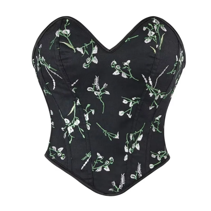 Women Sexy Overbust Corsets Crop Top Floral Lace-up Boned Bustiers Tops Shapewear Vintage Gothic Corselet
Women Sexy Overbust Corsets Crop Top Floral Lace-up Boned Bustiers Tops Shapewear Vintage Gothic Corselet
