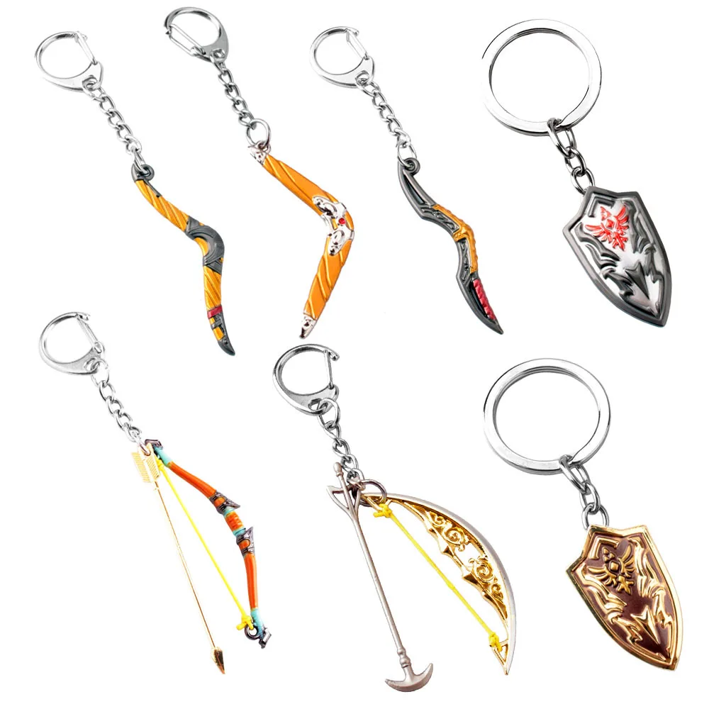 Anime Gaming Peripherals Zelda Mini Weapons Metal Keychain Pendant Necklace High Quality Keychain Perimeter 6cm
Anime Gaming Peripherals Zelda Mini Weapons Metal Keychain Pendant Necklace High Quality Keychain Perimeter 6cm