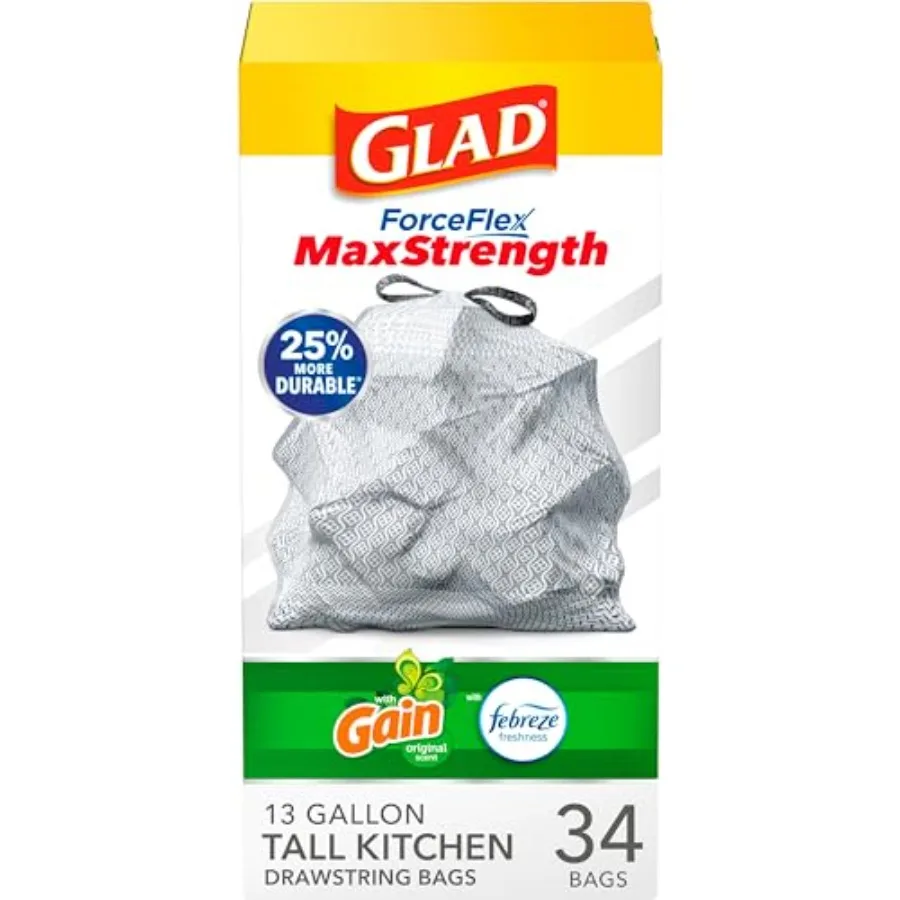 Tall Kitcen Tras Bags 13 Gallon, Gain Original Garbage Bags, Odorsield wit Drawst, 34 Count
Tall Kitcen Tras Bags 13 Gallon, Gain Original Garbage Bags, Odorsield wit Drawst, 34 Count