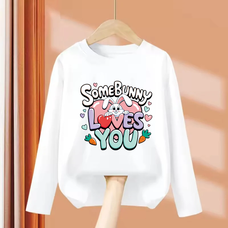 Long Sleeve Cute Rabbit Love Heart Design T-Shirt Printed T Shirt Girls' Summer Casual Tops T-Shirts Cute Kids Boys Clothing
Long Sleeve Cute Rabbit Love Heart Design T-Shirt Printed T Shirt Girls' Summer Casual Tops T-Shirts Cute Kids Boys Clothing