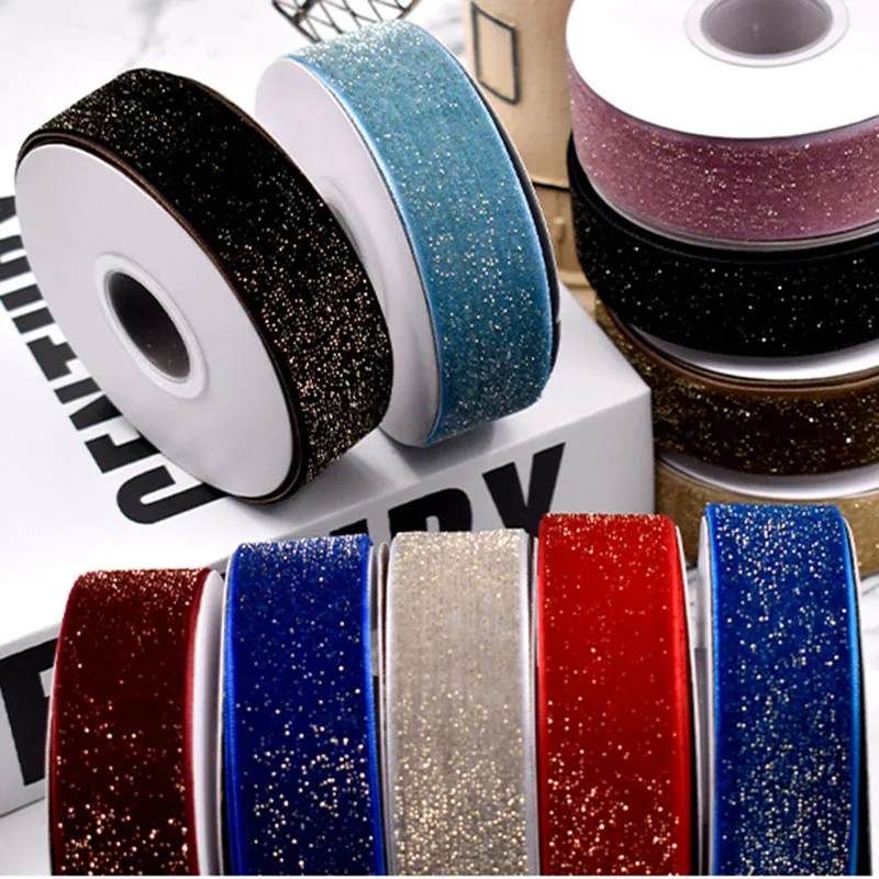 Velvet Ribbon 1/1.5/2/2.5cm wide 50/200Yard per roll W Silver Gold Glitter line Disco bowtie gift pack F Wedding Birthday party
Velvet Ribbon 1/1.5/2/2.5cm wide 50/200Yard per roll W Silver Gold Glitter line Disco bowtie gift pack F Wedding Birthday party