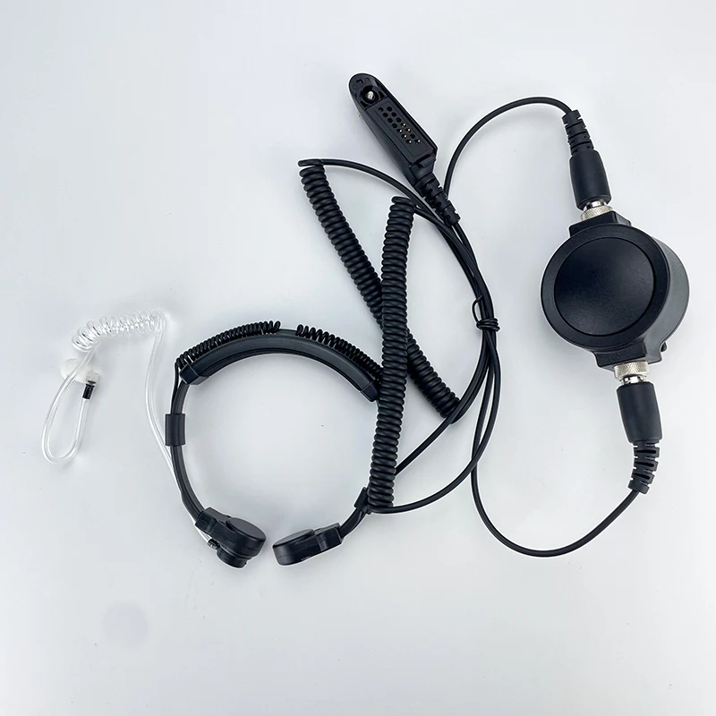 K5 Telescopic Throat Mic Large Transmit Button Telephone Headset for Motorola GP328 GP338 PRO766 50 Series Radios Air Duct Use
K5 Telescopic Throat Mic Large Transmit Button Telephone Headset for Motorola GP328 GP338 PRO766 50 Series Radios Air Duct Use