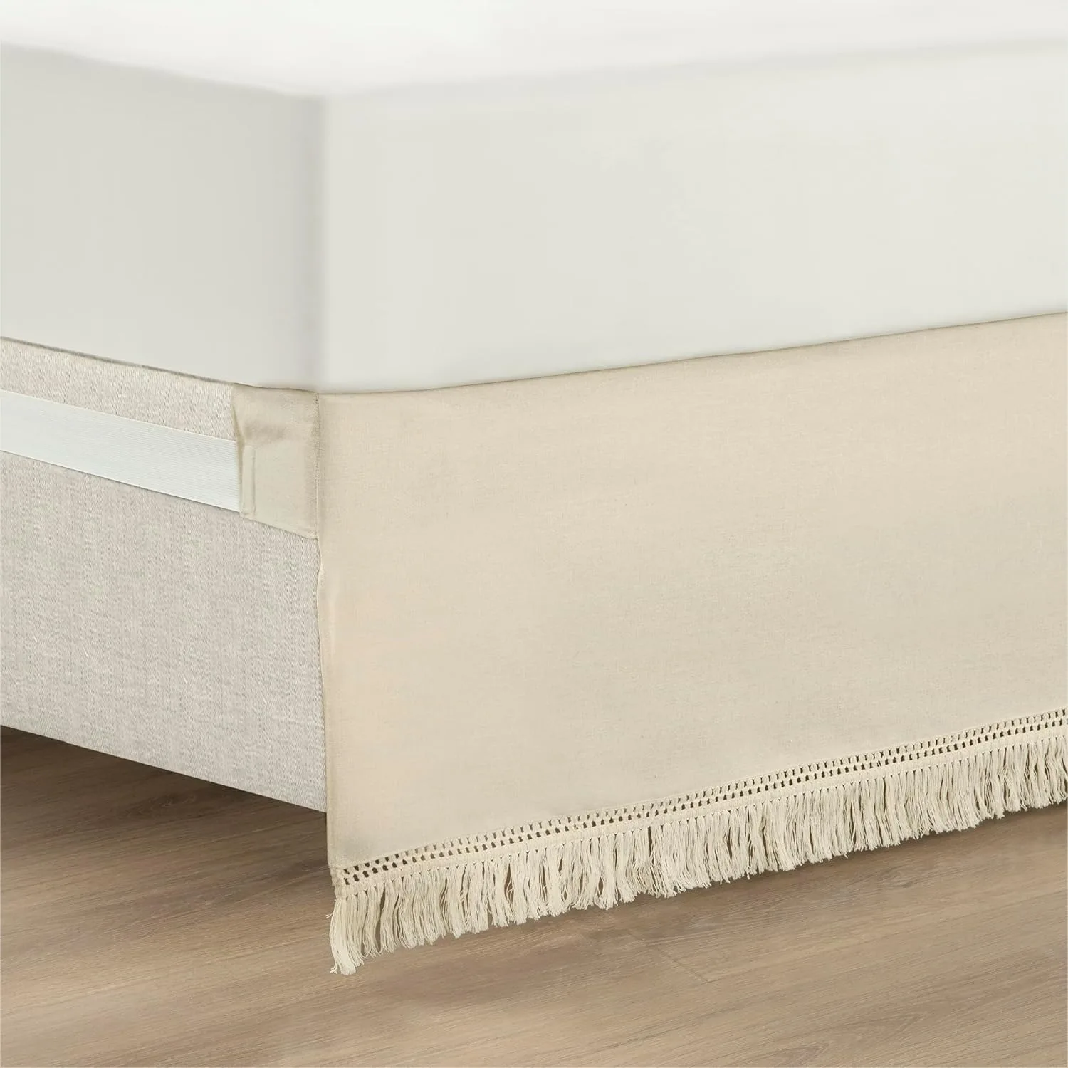 Boho Fringe 15-Inch Tailored Drop Easy Fit Bed Skirt Queen Size 60"W x 80"L +15" Neutral Wrap Around
Boho Fringe 15-Inch Tailored Drop Easy Fit Bed Skirt Queen Size 60"W x 80"L +15" Neutral Wrap Around