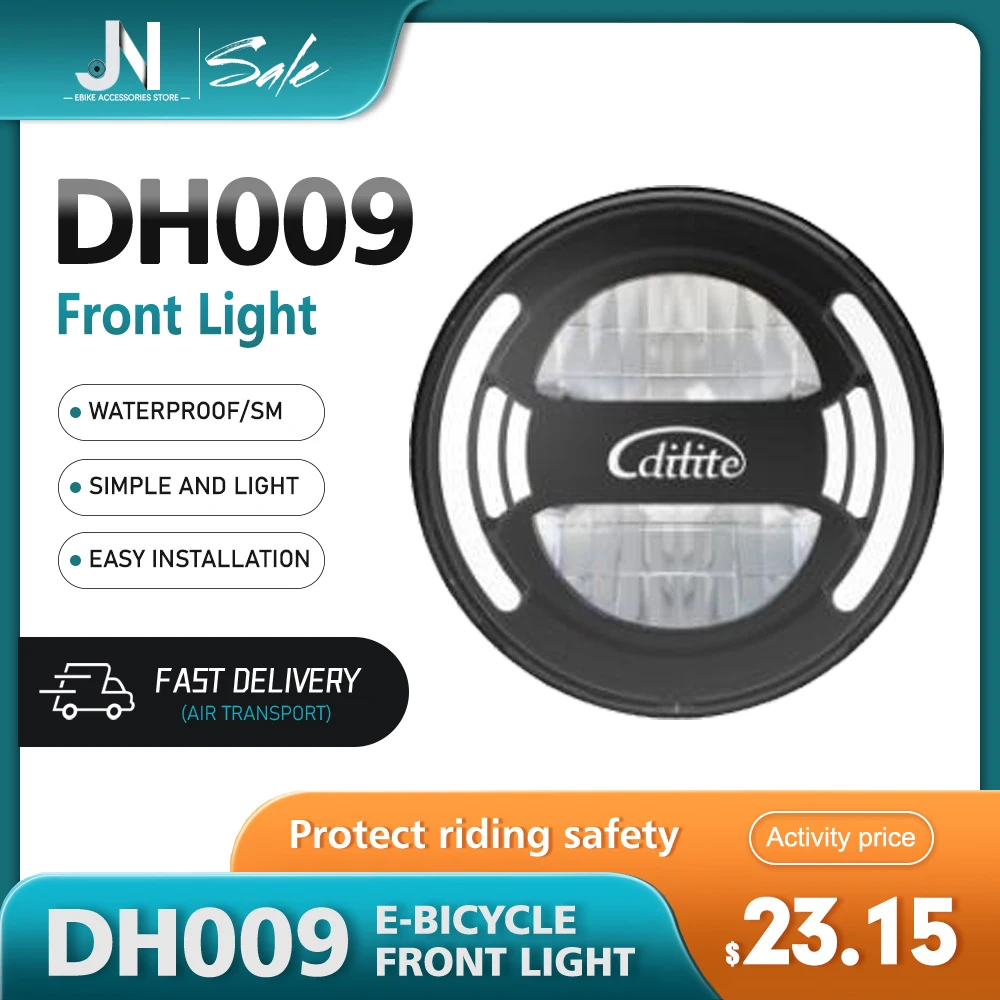 Electric Bicycle Headlights DH009 Front Light 6-48V 20W Power with SM/Waterproof Plug For Aluminium Alloy Riding Accessories
Electric Bicycle Headlights DH009 Front Light 6-48V 20W Power with SM/Waterproof Plug For Aluminium Alloy Riding Accessories 