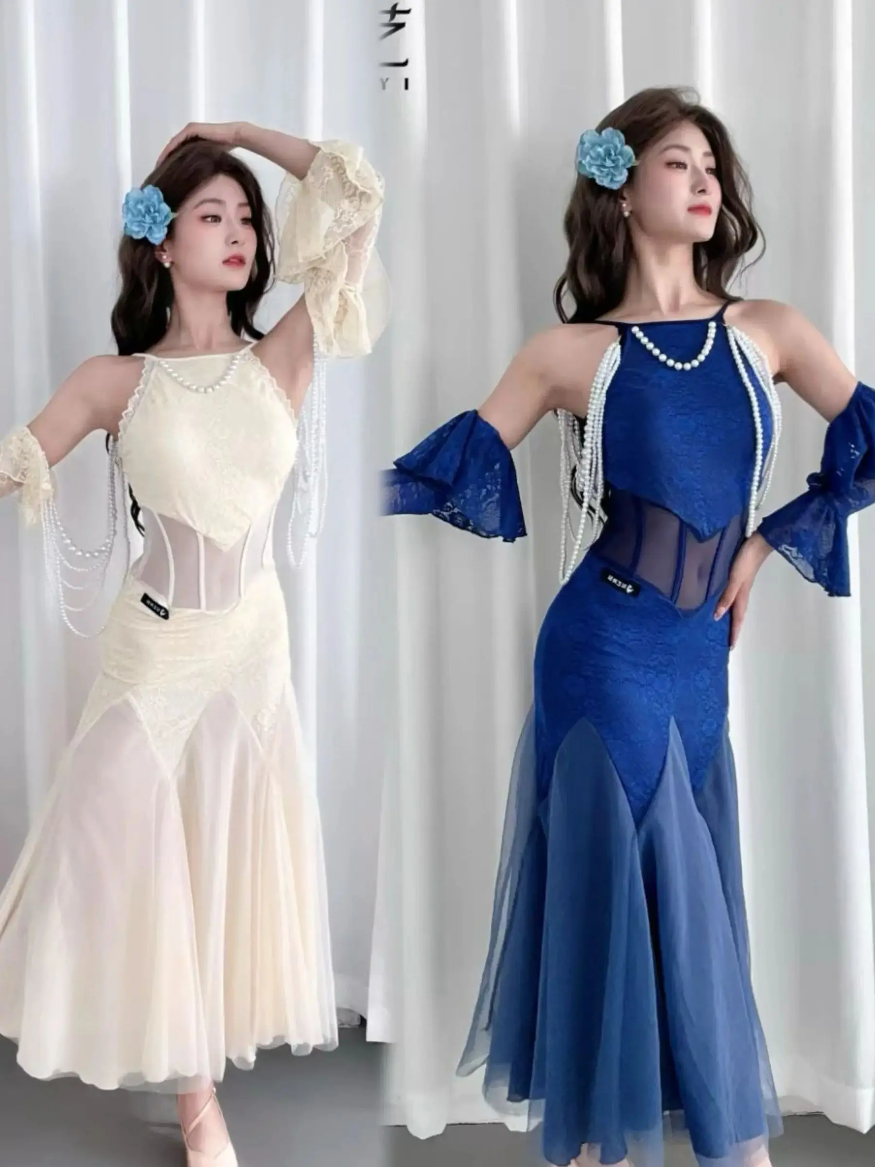 2025 Women Ballroom Dance Competition Hanging Neck Pearl Dress Female Chacha Rumba Waltz Modern Dance Performance Dress DN20641
2025 Women Ballroom Dance Competition Hanging Neck Pearl Dress Female Chacha Rumba Waltz Modern Dance Performance Dress DN20641
