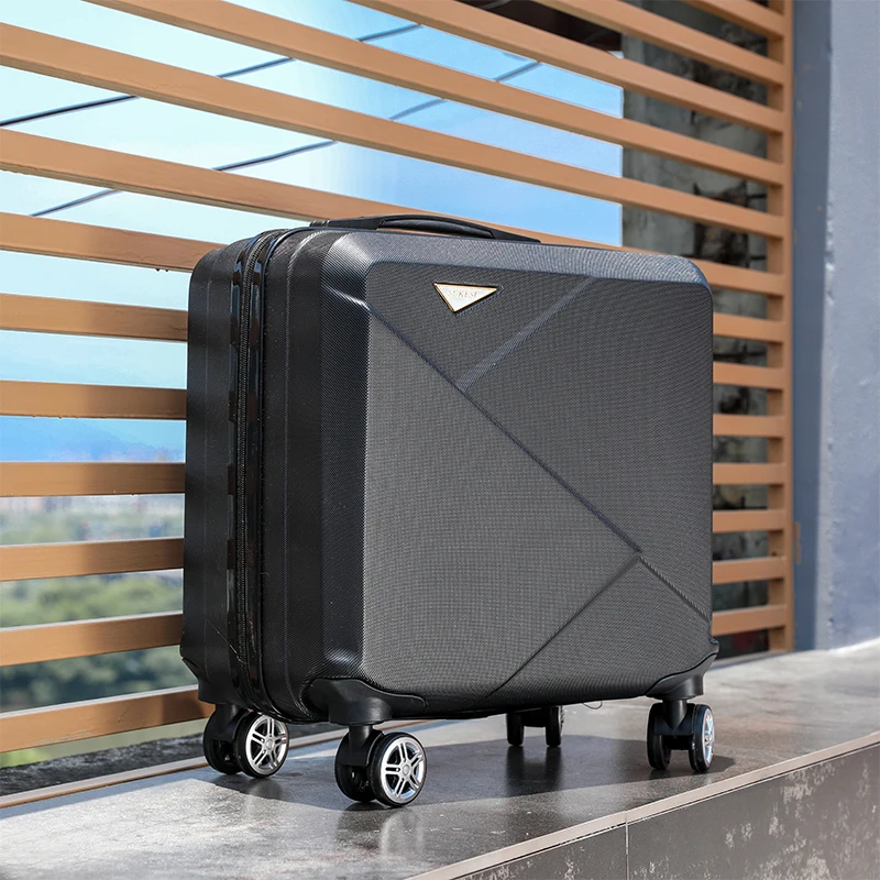 18 Inch Eco Luggage Lightweight ABS+PC Material Suitcase Luggage Lock Luggage Travel Bag
18 Inch Eco Luggage Lightweight ABS+PC Material Suitcase Luggage Lock Luggage Travel Bag