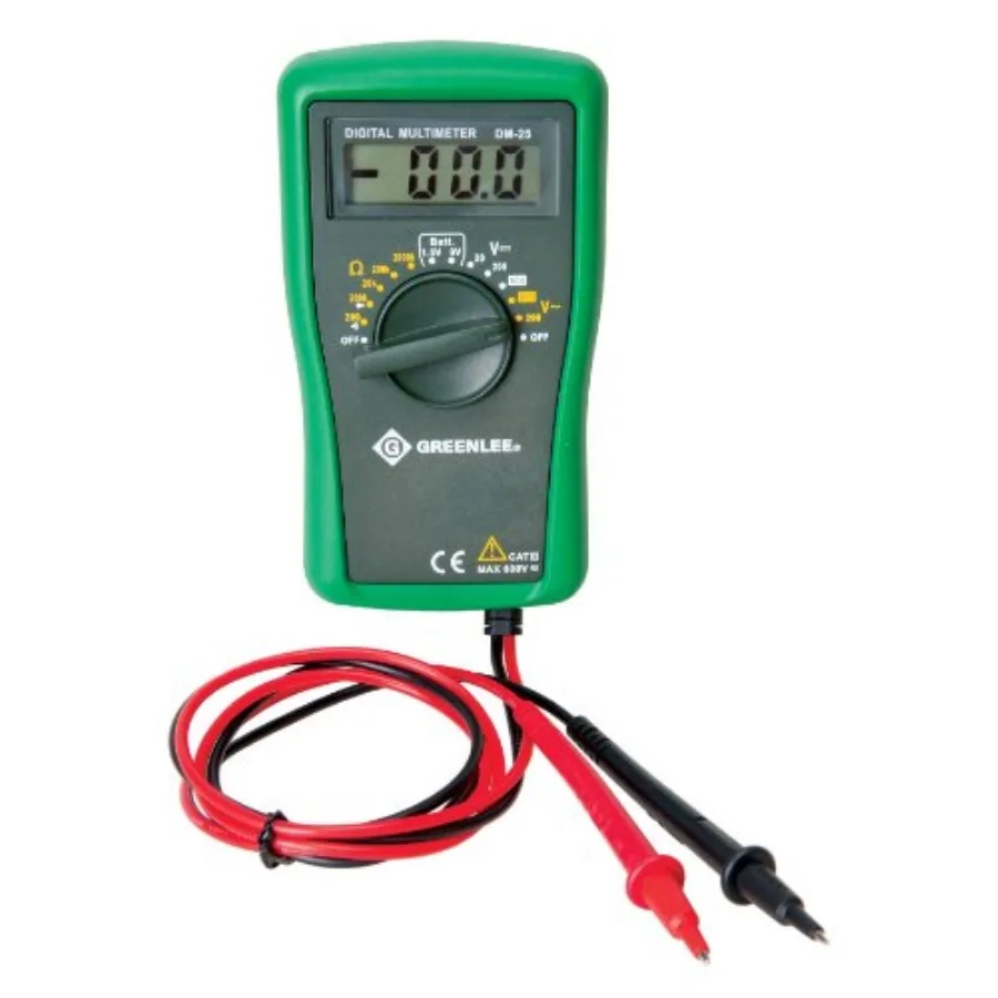 DM-25 CATIII 600V Manual Ranging Digital Multimeter
DM-25 CATIII 600V Manual Ranging Digital Multimeter