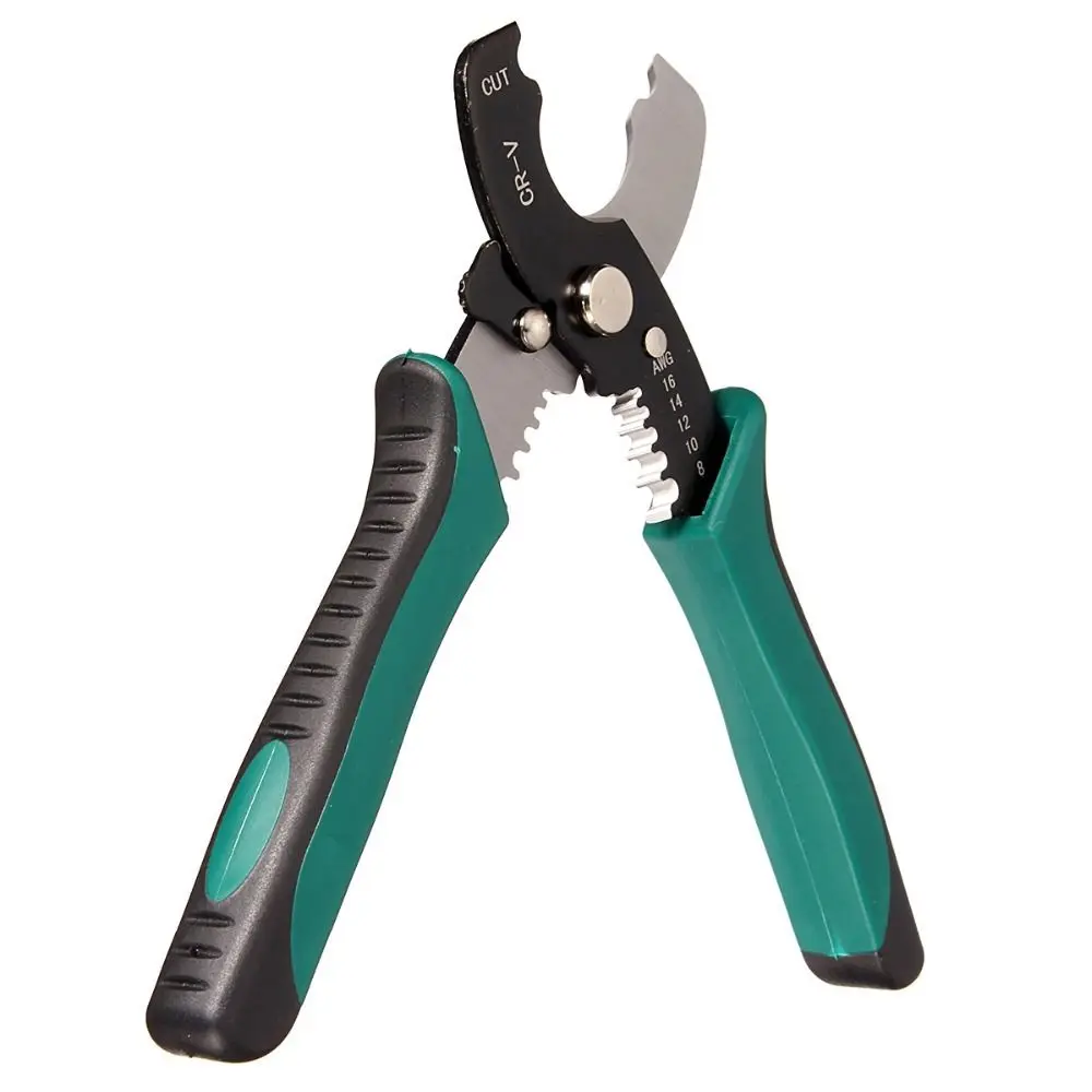 Spring Loaded 7 in 1 Wire Stripper Fast Cutting Cable Cutter Cable Stripper Multifunctional Ergonomic Handle
Spring Loaded 7 in 1 Wire Stripper Fast Cutting Cable Cutter Cable Stripper Multifunctional Ergonomic Handle