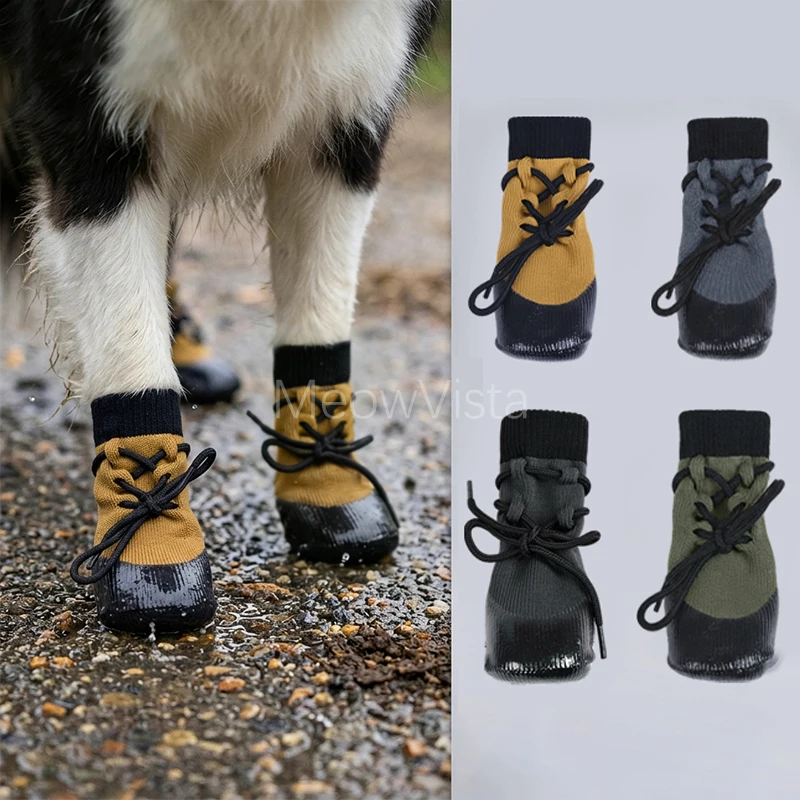 Waterproof Outdoor Dog Shoes with Non-Slip Sole Adjustable Anti-Fall Drawstring Dog Booties Durable Paw Protector for Small Dogs
Waterproof Outdoor Dog Shoes with Non-Slip Sole Adjustable Anti-Fall Drawstring Dog Booties Durable Paw Protector for Small Dogs