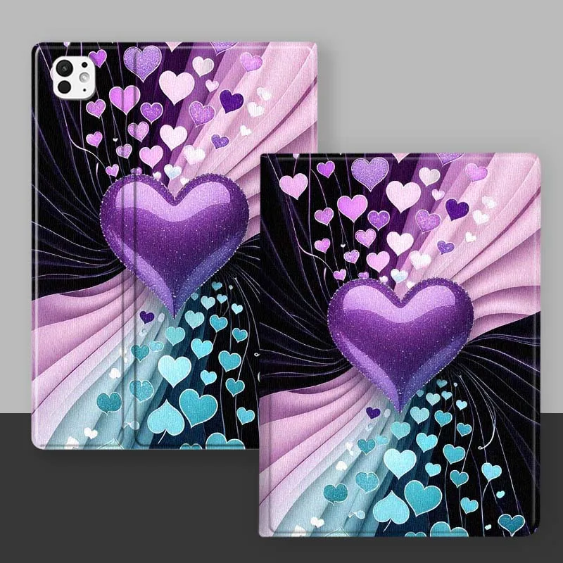 Cartoon Purple Heart Pattern For iPad Pro Mini Air 1 2 3 4 5 6 7 10 11 th 8 9 gen 11 M4 M5 Foldable Tablet Case Cover
Cartoon Purple Heart Pattern For iPad Pro Mini Air 1 2 3 4 5 6 7 10 11 th 8 9 gen 11 M4 M5 Foldable Tablet Case Cover