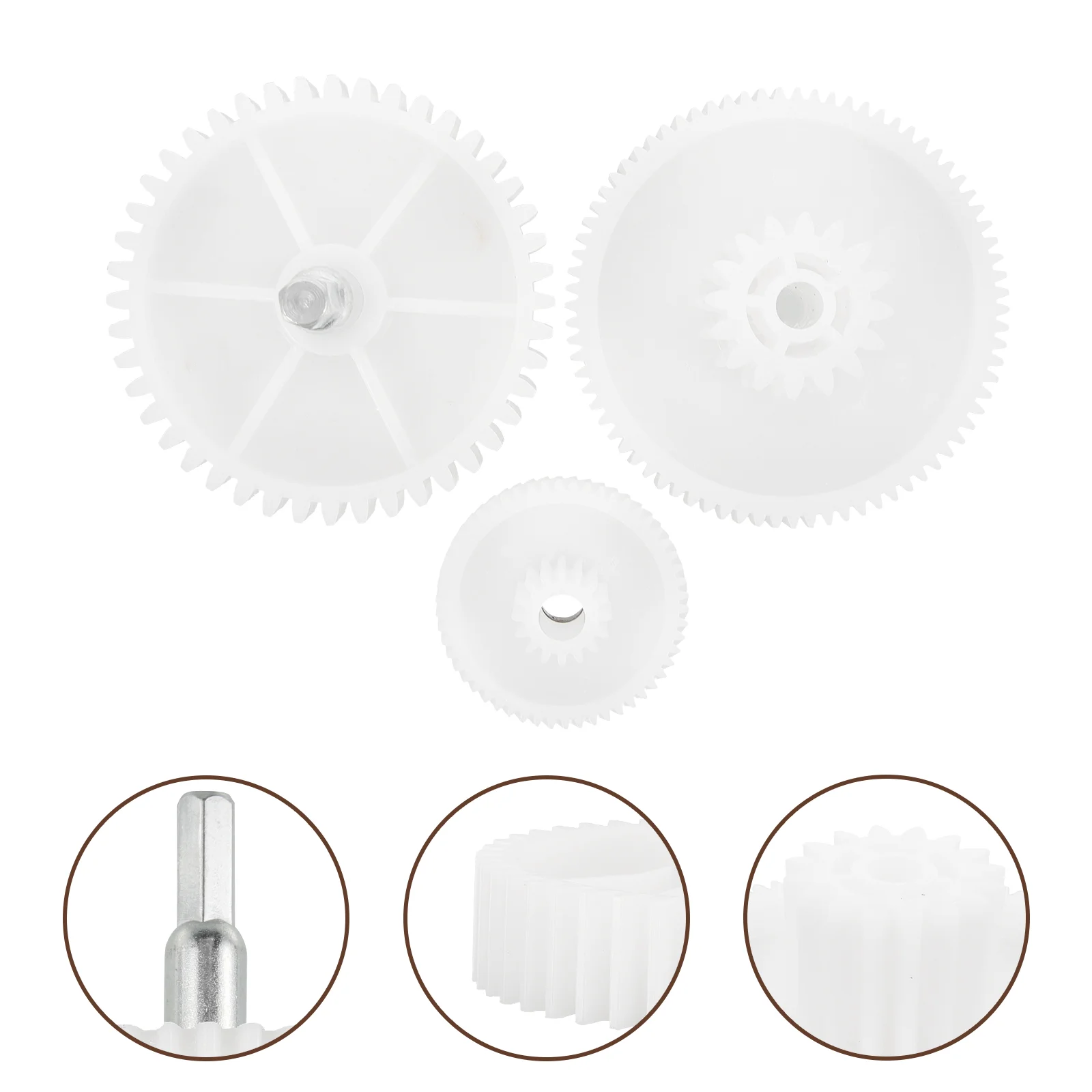 Plastic Gear for Meat Accessories 1 Set Sturdy White Kitchen Supply Replacement Part Efficient Grinding Use
Plastic Gear for Meat Accessories 1 Set Sturdy White Kitchen Supply Replacement Part Efficient Grinding Use