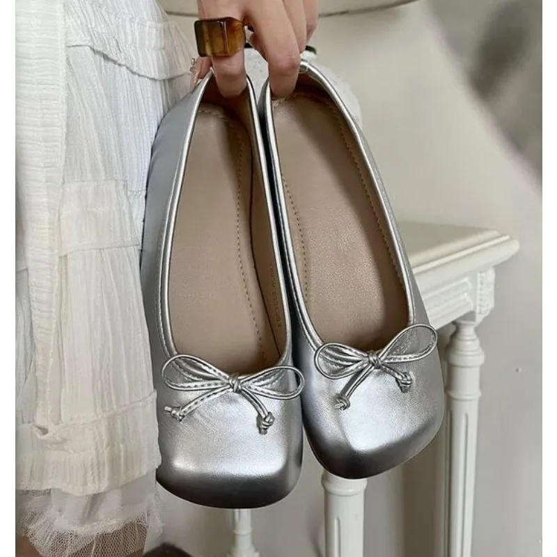Women's Ballet Flats Leather Loafers Women Fashion Bowknot Slip on Square Toe Flats Party Retro Black Nude Ballet Shoes
Women's Ballet Flats Leather Loafers Women Fashion Bowknot Slip on Square Toe Flats Party Retro Black Nude Ballet Shoes
