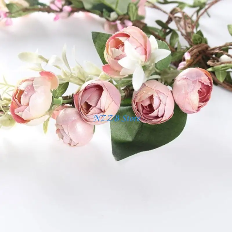 T21F Realistic Flower Headband Spring Camping Photography Hair Hoop Temperament Wedding Party Headwear for Bride
T21F Realistic Flower Headband Spring Camping Photography Hair Hoop Temperament Wedding Party Headwear for Bride