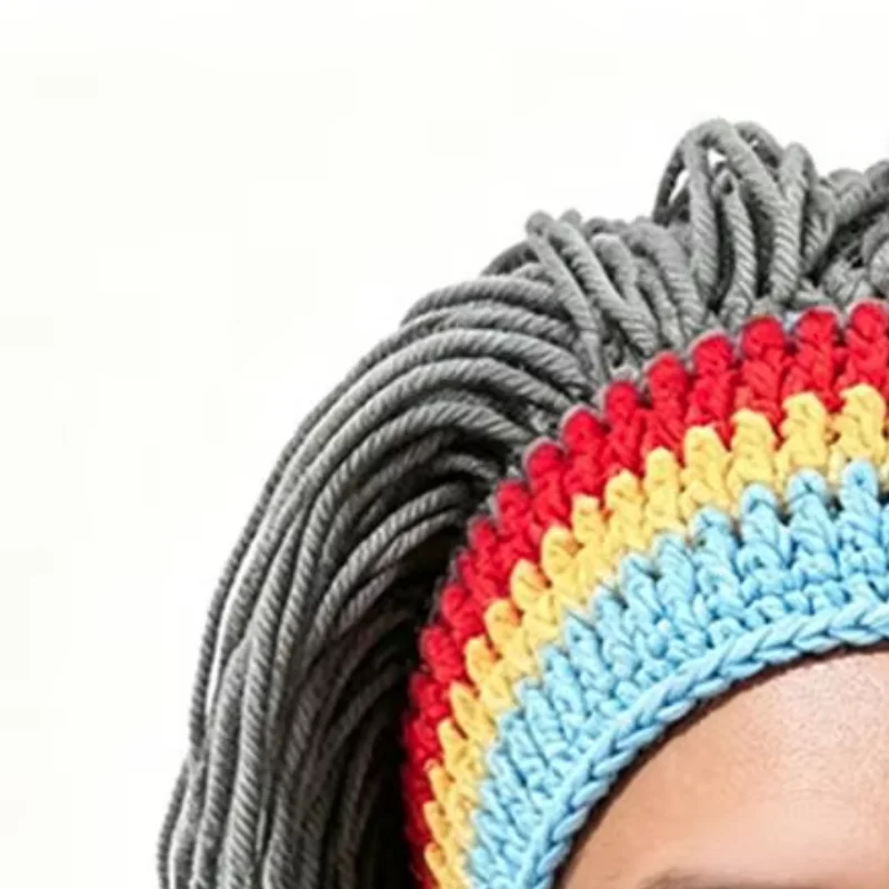 Comfortable Elastic Knit Cap Hand-Crocheted Funny Hat, Dreadlocks Design Durable Woolen Wig Cap for Party Daily Wear
Comfortable Elastic Knit Cap Hand-Crocheted Funny Hat, Dreadlocks Design Durable Woolen Wig Cap for Party Daily Wear