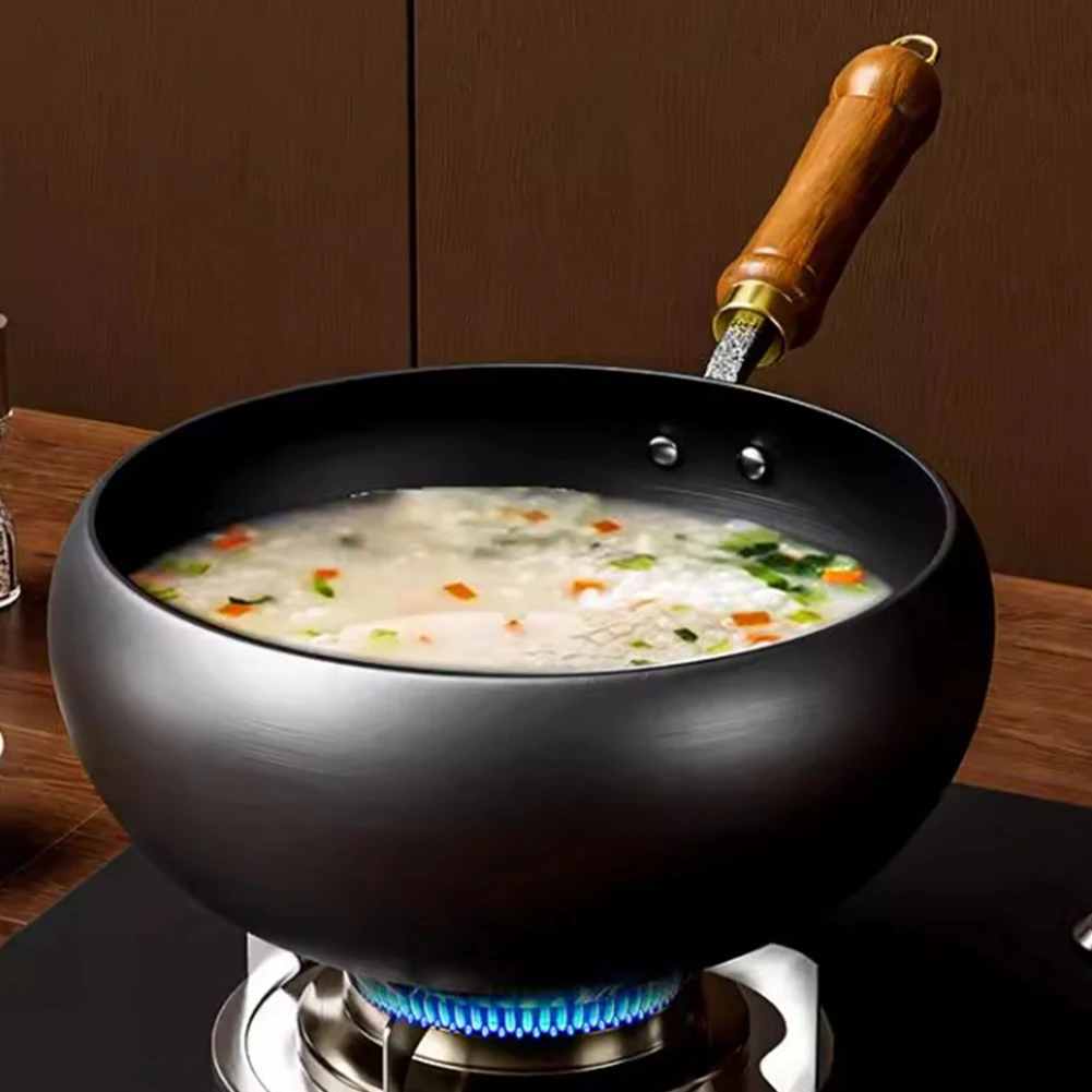24/26/28cm Nonstick Pan Flat Bottom Chinese Wok Wooden Handle Pot Small Frying Pan for Kitchen Hotel Gas Stove Universal Pan
24/26/28cm Nonstick Pan Flat Bottom Chinese Wok Wooden Handle Pot Small Frying Pan for Kitchen Hotel Gas Stove Universal Pan