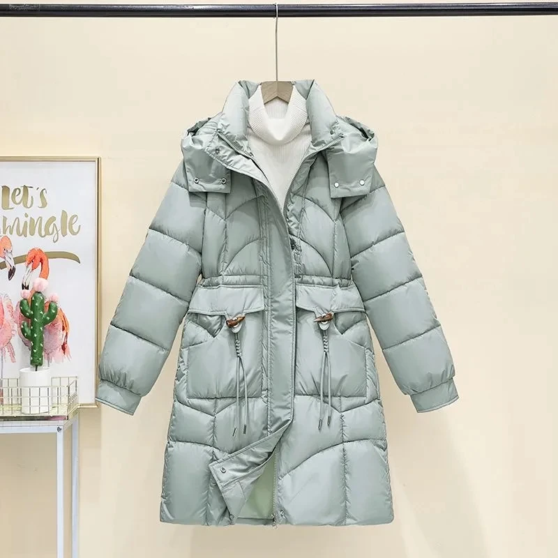 Длинные парки с хлопковой подкладкой, женская куртка, новая зимняя 2026 корейская теплая хлопковая стеганая куртка, утепленная верхняя одежда, свободные женские верхние пальто, топы
Длинные парки с хлопковой подкладкой, женская куртка, новая зимняя 2026 корейская теплая хлопковая стеганая куртка, утепленная верхняя одежда, свободные женские верхние пальто, топы