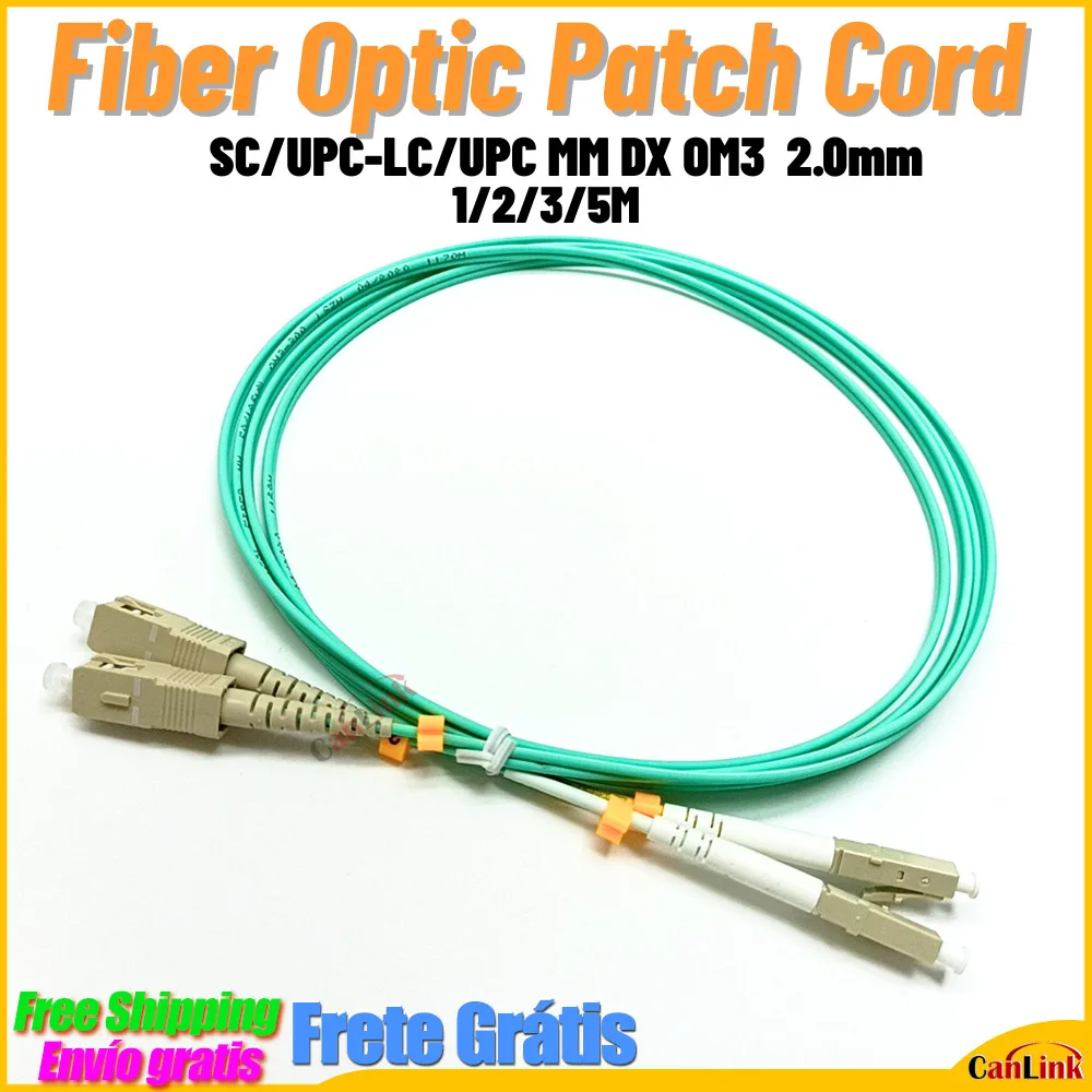 10Pcs/Lot SC/UPC-LC/UPC OM3 10G Fiber Patch Cord Duplex MM 50/125Um 1M 2M 3M 5M fiber optic jumper
10Pcs/Lot SC/UPC-LC/UPC OM3 10G Fiber Patch Cord Duplex MM 50/125Um 1M 2M 3M 5M fiber optic jumper