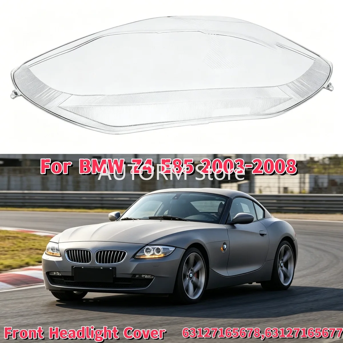 Left/Right Front Headlight Cover Lens Transparent Headlamps Lampshade Lamp Shell For BMW Z4 E85 2003-2008 Clear 63127165678
Left/Right Front Headlight Cover Lens Transparent Headlamps Lampshade Lamp Shell For BMW Z4 E85 2003-2008 Clear 63127165678