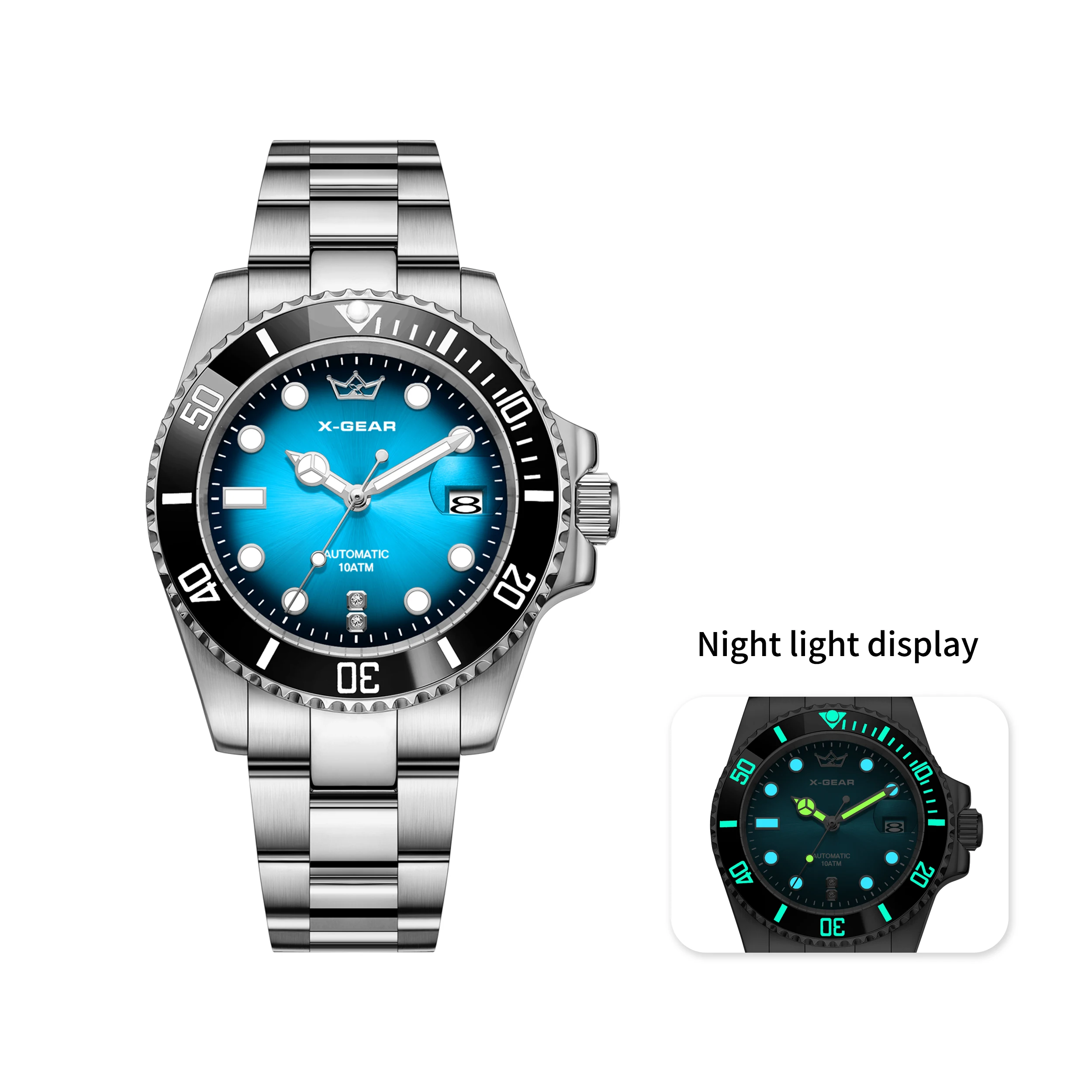 Water Ghost Luminous Dive Watch with Ceramic Bezel Waterproof Automatic Mechanical Movement Stainless Steel Watch Strap
Water Ghost Luminous Dive Watch with Ceramic Bezel Waterproof Automatic Mechanical Movement Stainless Steel Watch Strap