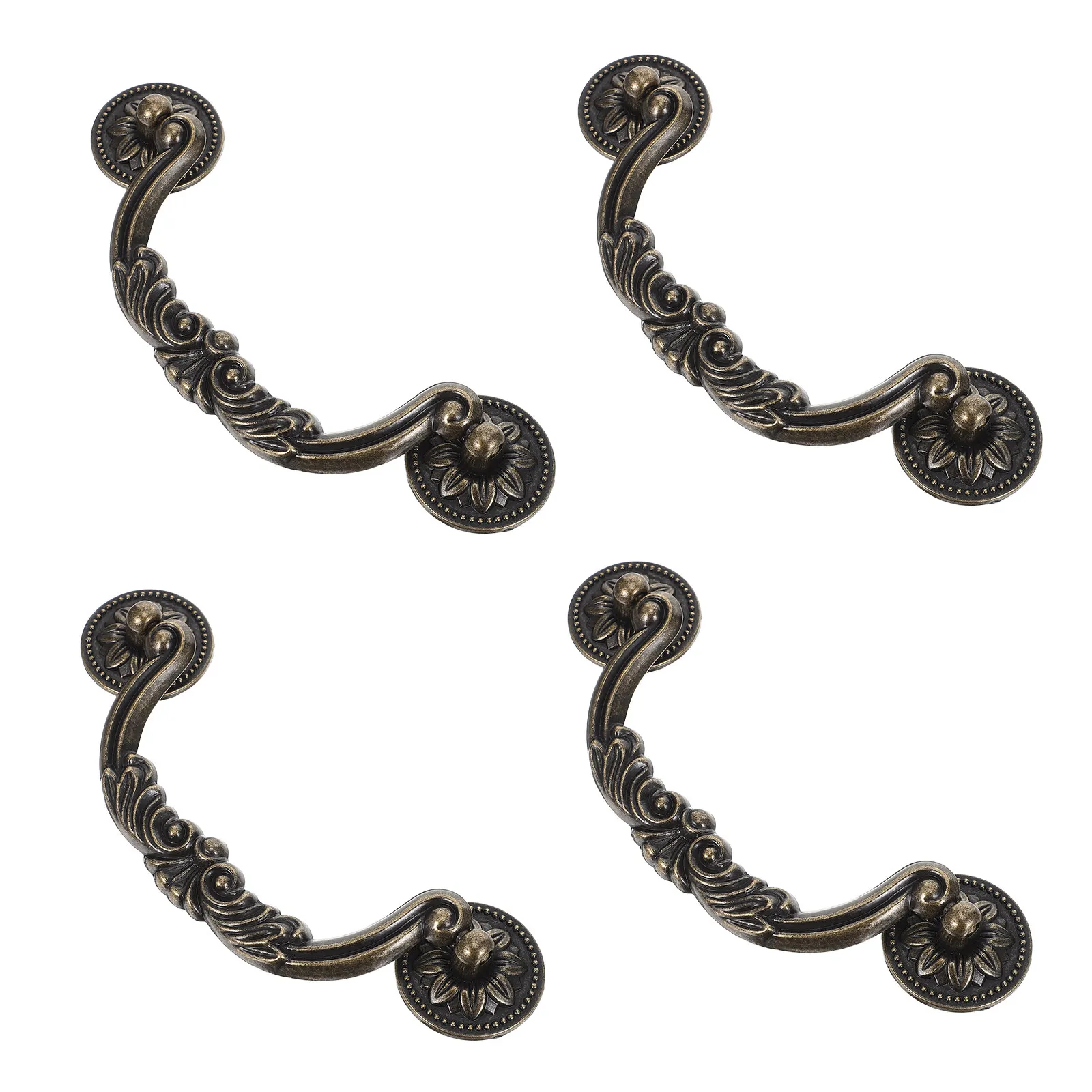4Pcs Cabinet Handles Decorative Zinc Alloy Vintage Furniture Pulls Retro Dresser Drawer Knobs Wardrobe Door Handles Kitchen
4Pcs Cabinet Handles Decorative Zinc Alloy Vintage Furniture Pulls Retro Dresser Drawer Knobs Wardrobe Door Handles Kitchen