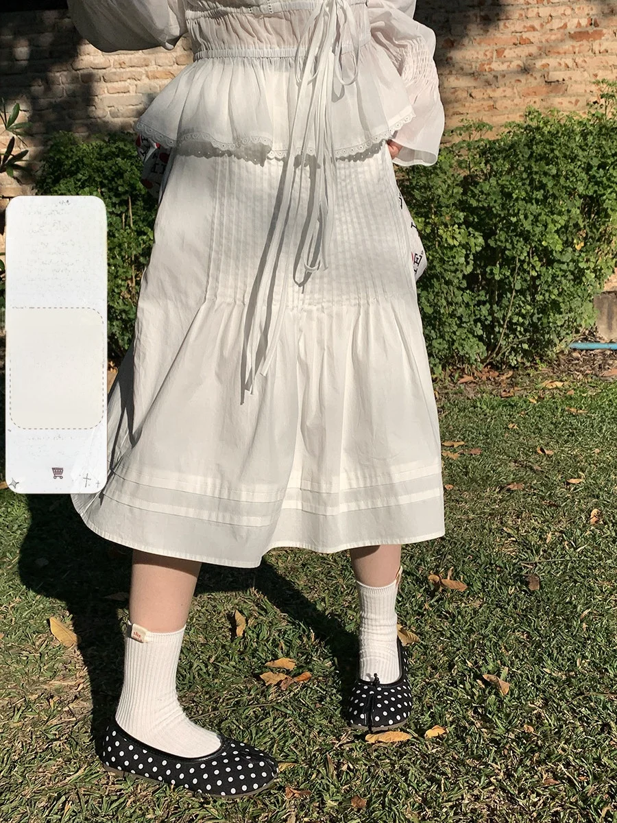 High Waist A-Line Pleated Skirt Pure Color Girl's Simple Style Spring 2026 Versatile Mid-Length Skirt by Sinbounboun
High Waist A-Line Pleated Skirt Pure Color Girl's Simple Style Spring 2026 Versatile Mid-Length Skirt by Sinbounboun