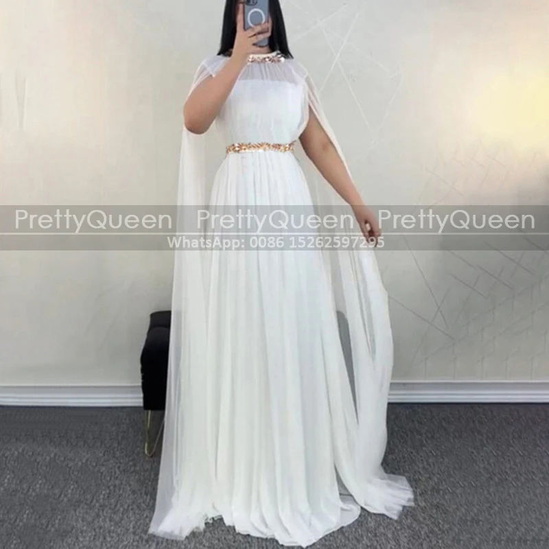Customized A Line Cloak Mother of the Bride Dresses Long Sheer High Neck White Chiffon Plus Size Women Evening Dress Party
Customized A Line Cloak Mother of the Bride Dresses Long Sheer High Neck White Chiffon Plus Size Women Evening Dress Party
