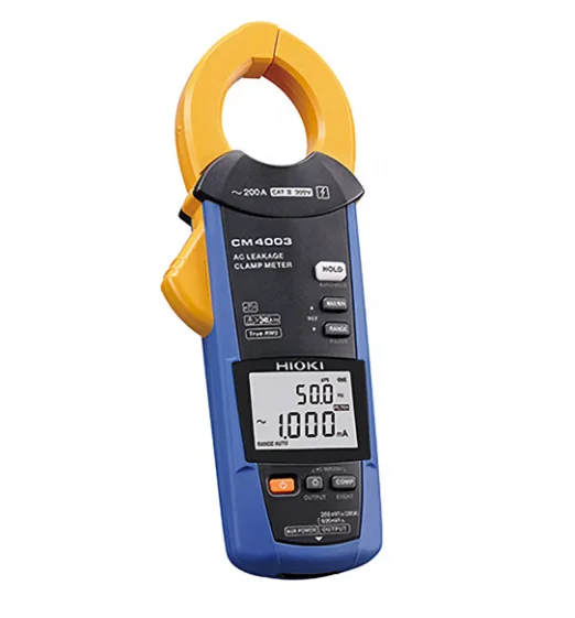HI-OKI CM4003 AC Leakage Current Clamp Meter True RMS 0.06mA-200A 40mm CAT III 300V
HI-OKI CM4003 AC Leakage Current Clamp Meter True RMS 0.06mA-200A 40mm CAT III 300V