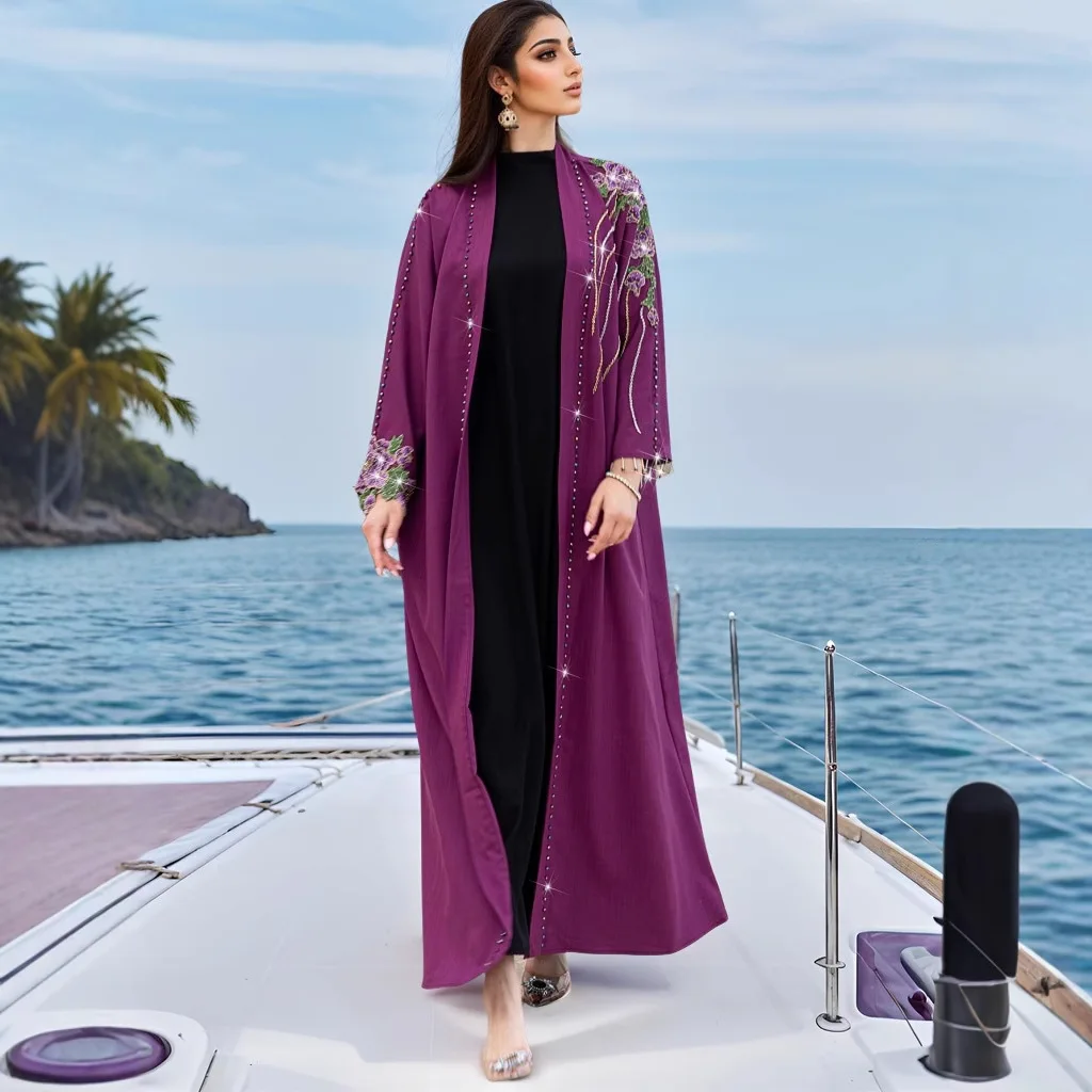 Ramadan Dubai Diamonds Open Abaya Turkey Kaftan Women Muslim Dress Eid Islam Jalabiya Arabic Robe Kebaya Caftan Morocco Kimono
Ramadan Dubai Diamonds Open Abaya Turkey Kaftan Women Muslim Dress Eid Islam Jalabiya Arabic Robe Kebaya Caftan Morocco Kimono