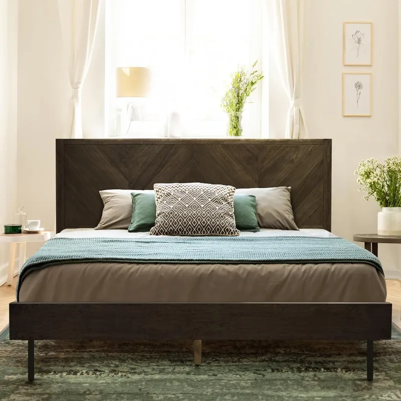Alander Bed Frame Queen Size with High Headboard Solid Wood Platform Bed, Tall Headboard Natural Wood Bed Compatible
Alander Bed Frame Queen Size with High Headboard Solid Wood Platform Bed, Tall Headboard Natural Wood Bed Compatible