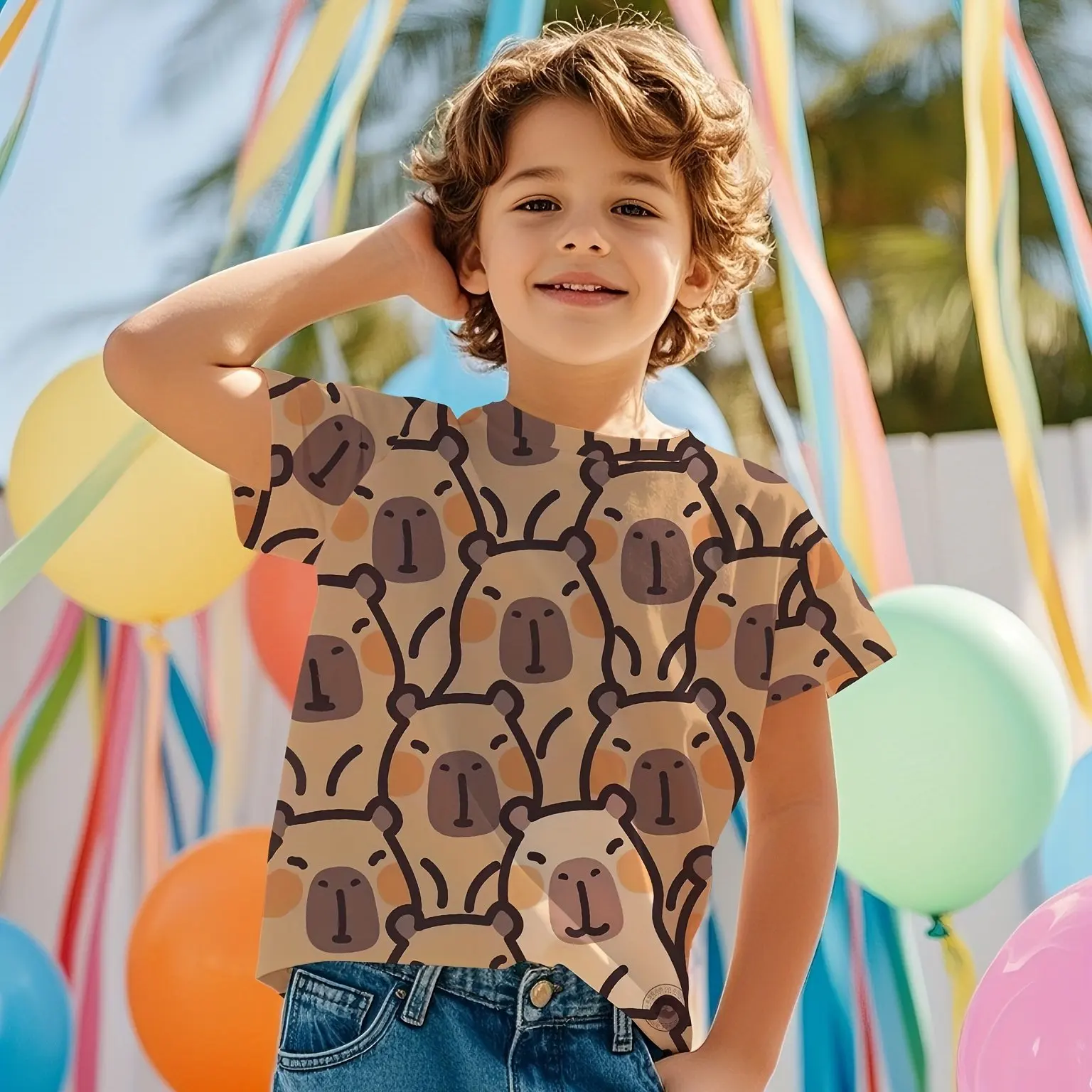 Cute Capybara Graphic Children's Clothing Boys Tshirt Summer Short Sleeve Casual Daily Kids Girls Clothes T-Shirt O-Neck Tops
Cute Capybara Graphic Children's Clothing Boys Tshirt Summer Short Sleeve Casual Daily Kids Girls Clothes T-Shirt O-Neck Tops