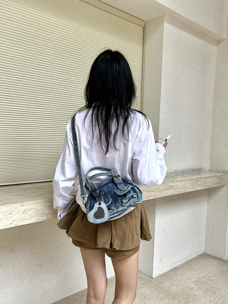 Women Handbags Satchel Top-handle Handbag Denim Shoulder Bag Dumpling Pack Give Gifts Shoulder Bags Phone Money Pack
Women Handbags Satchel Top-handle Handbag Denim Shoulder Bag Dumpling Pack Give Gifts Shoulder Bags Phone Money Pack