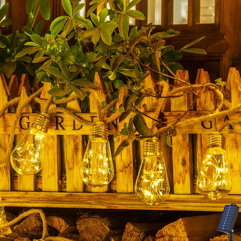 Solar String Light Outdoor Waterproof Shatterproof Bulbs String Lights Garden Solar Powered Lamp for Fence Cafe Bistro Christmas
Solar String Light Outdoor Waterproof Shatterproof Bulbs String Lights Garden Solar Powered Lamp for Fence Cafe Bistro Christmas