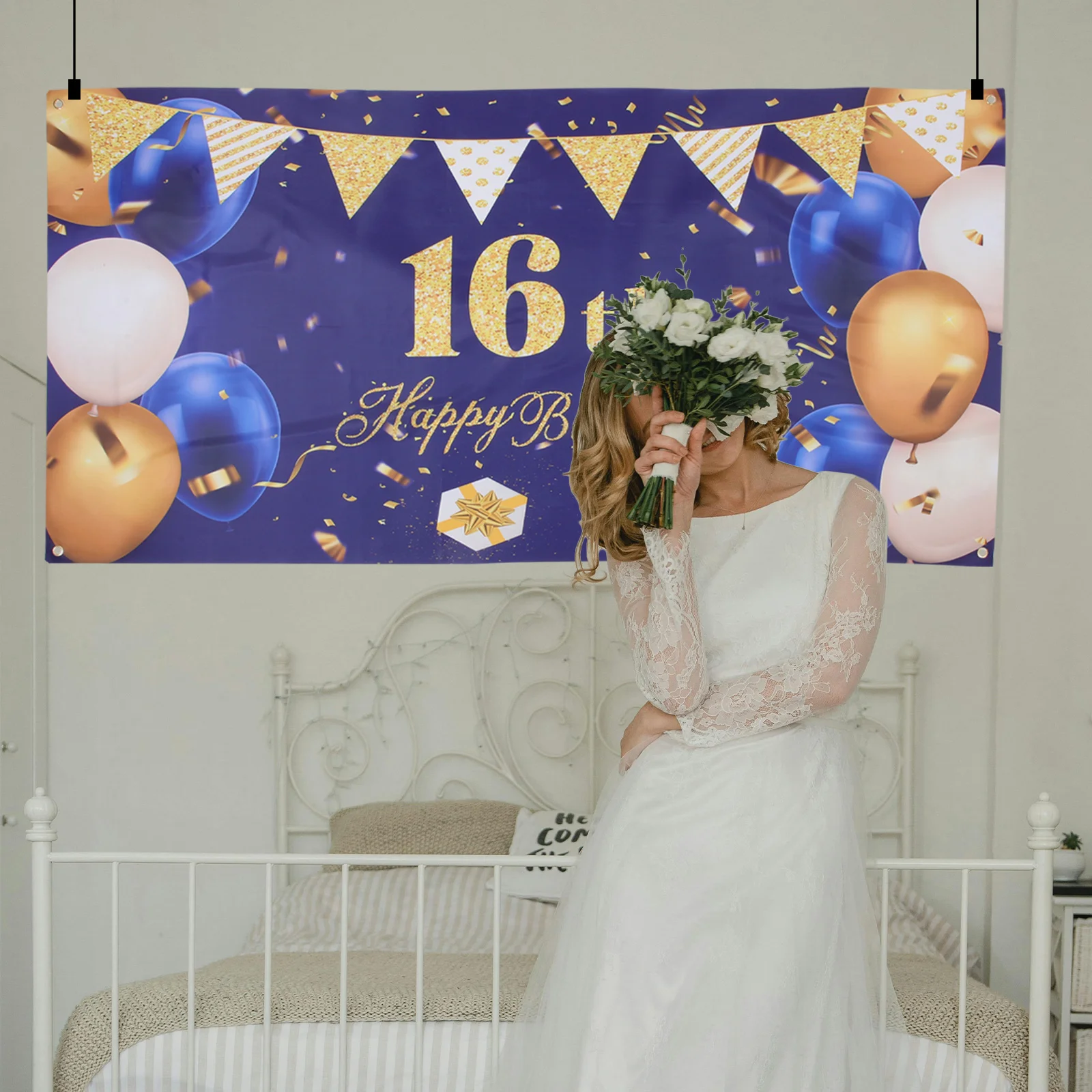 Happy Birthday Backdrop Banner Background Cloth Photo Prop 16th Polyester Wall Hanging Banner Birthday Decorations
Happy Birthday Backdrop Banner Background Cloth Photo Prop 16th Polyester Wall Hanging Banner Birthday Decorations