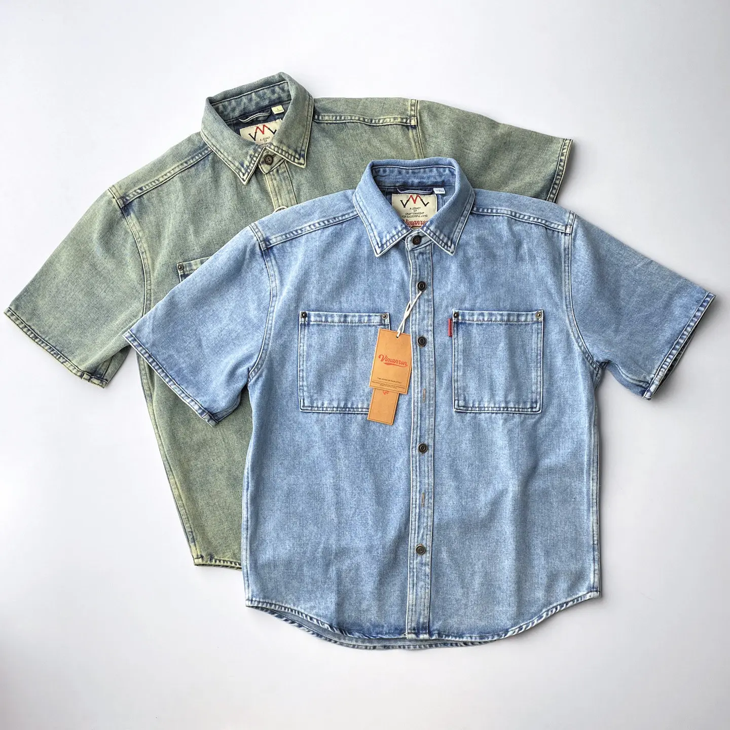 Men Vintage Washed Denim Short Sleeve Shirts Loose Fit Cargo Pocket Workwear Shirt Summer Casual Button Down Jean Blouse
Men Vintage Washed Denim Short Sleeve Shirts Loose Fit Cargo Pocket Workwear Shirt Summer Casual Button Down Jean Blouse