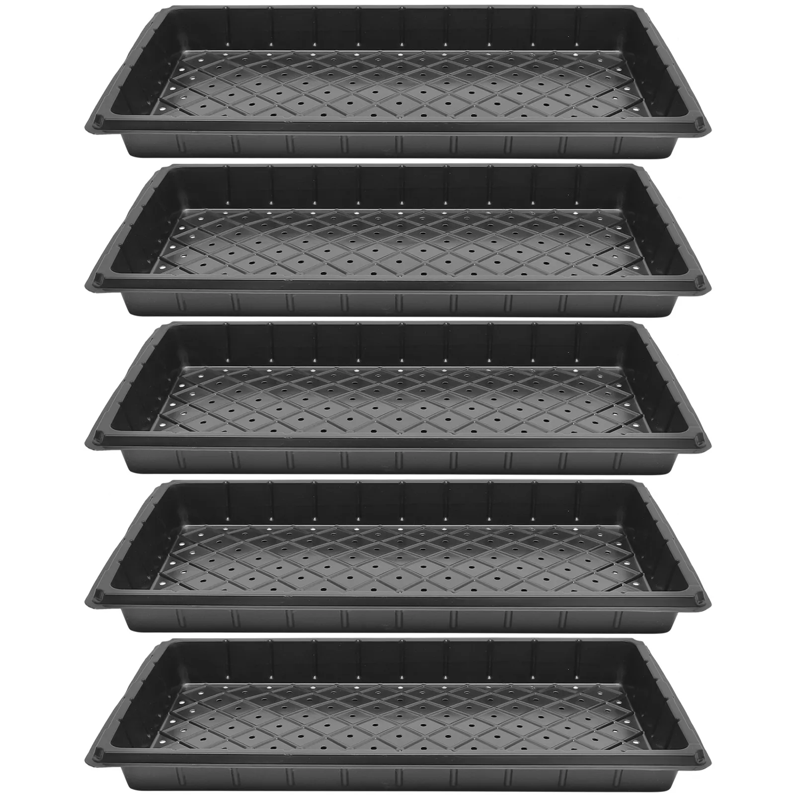 5pcs Seedling Trays Germination Strong Durable Plastic Growing Garden Starter Planting Holes Plug Trays Plants Veggie Nursery
5pcs Seedling Trays Germination Strong Durable Plastic Growing Garden Starter Planting Holes Plug Trays Plants Veggie Nursery