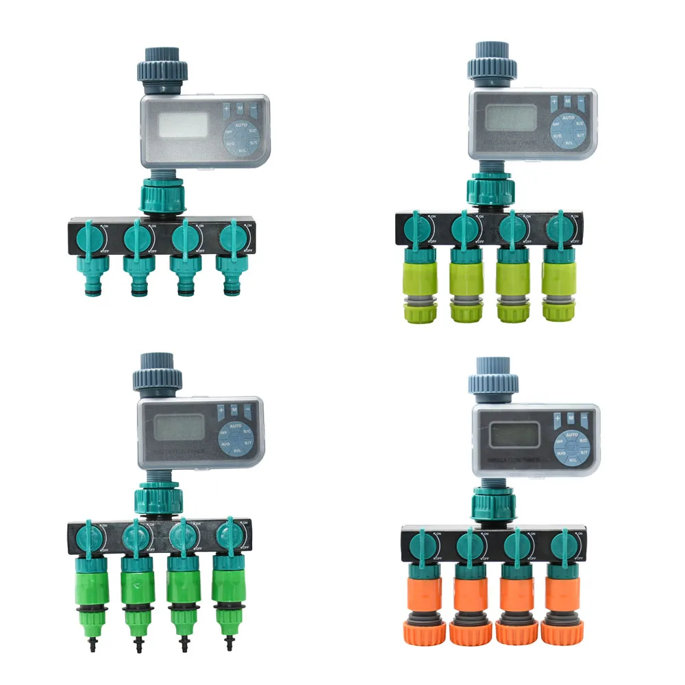 1/4" 1/2" 3/4" Garden Hose Splitter Water Timer 4-way Garden Tap Watering Distributor Coupler for Outdoor Faucet
1/4" 1/2" 3/4" Garden Hose Splitter Water Timer 4-way Garden Tap Watering Distributor Coupler for Outdoor Faucet
