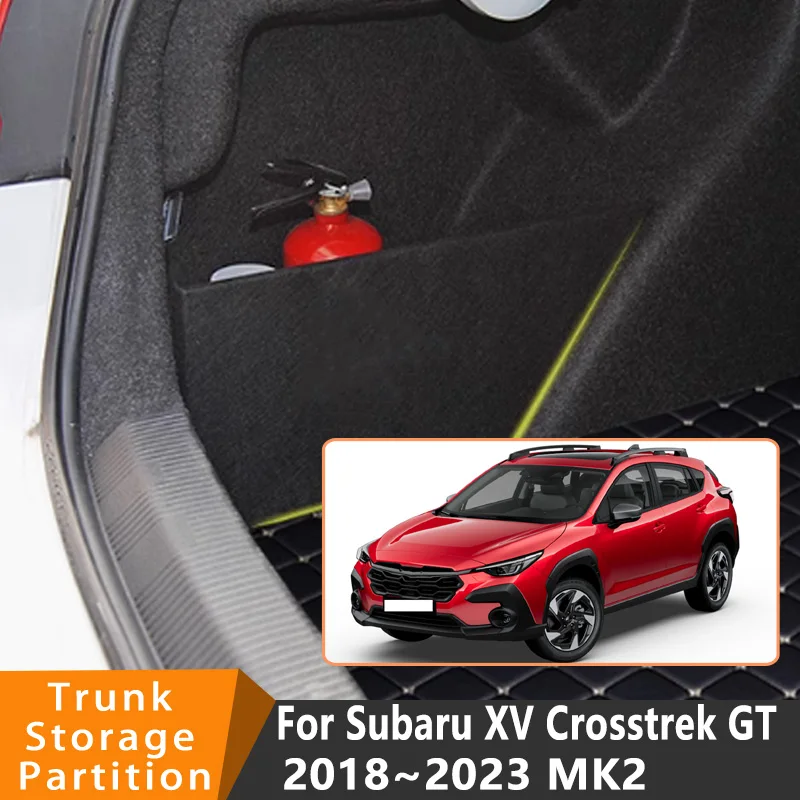 Автомобильные аксессуары для Subaru XV Crosstrek 2018 ~ 2023 2022 MK2, автомобильный органайзер, боковая перегородка багажника, детали ящика для хранения в салоне
Автомобильные аксессуары для Subaru XV Crosstrek 2018 ~ 2023 2022 MK2, автомобильный органайзер, боковая перегородка багажника, детали ящика для хранения в салоне