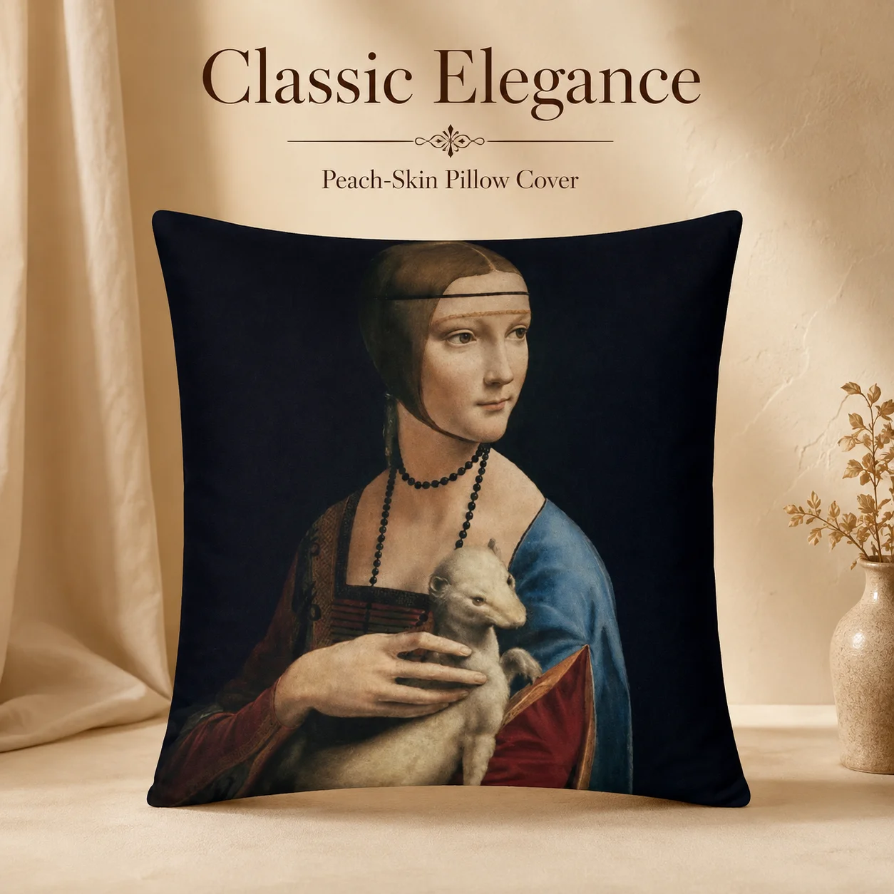 Vintage Renaissance Art Pillowcase 2D Flat Printed Peach Skin Portrait Cushion Cover Retro Throw Pillow Case For Bedroom Bed
Vintage Renaissance Art Pillowcase 2D Flat Printed Peach Skin Portrait Cushion Cover Retro Throw Pillow Case For Bedroom Bed