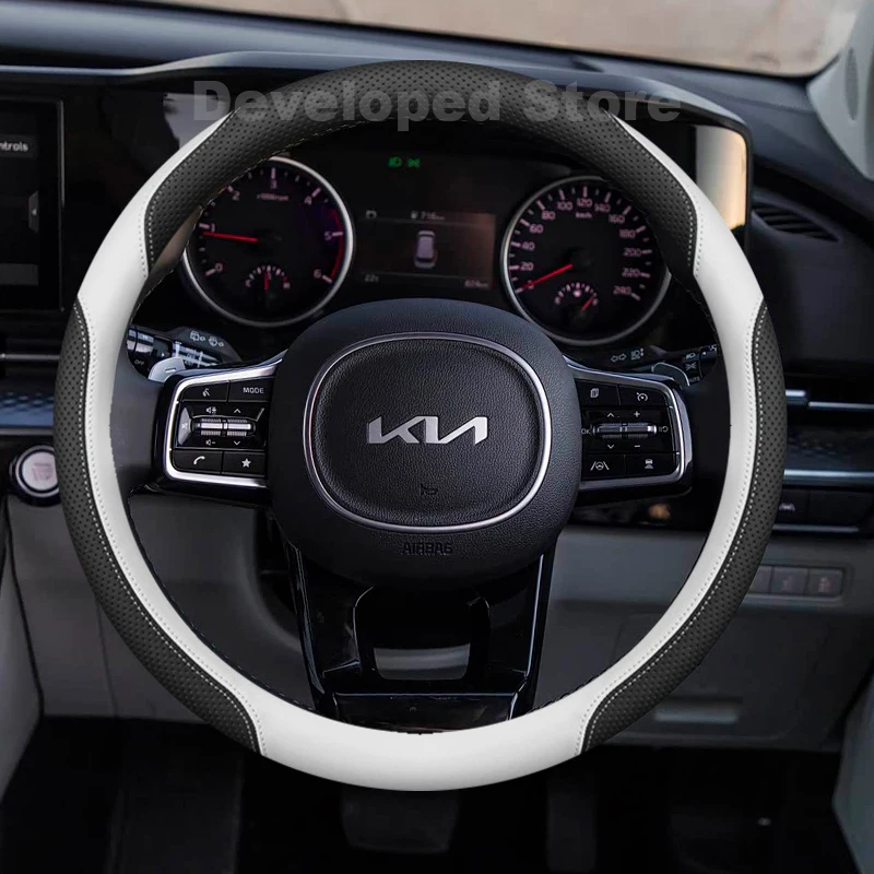 Car Steering Wheel Cover For Kia Carnival 2014-2025 2026 XCEED Sorento 2021-2023 2024 Leather Auto interior Accessories
Car Steering Wheel Cover For Kia Carnival 2014-2025 2026 XCEED Sorento 2021-2023 2024 Leather Auto interior Accessories