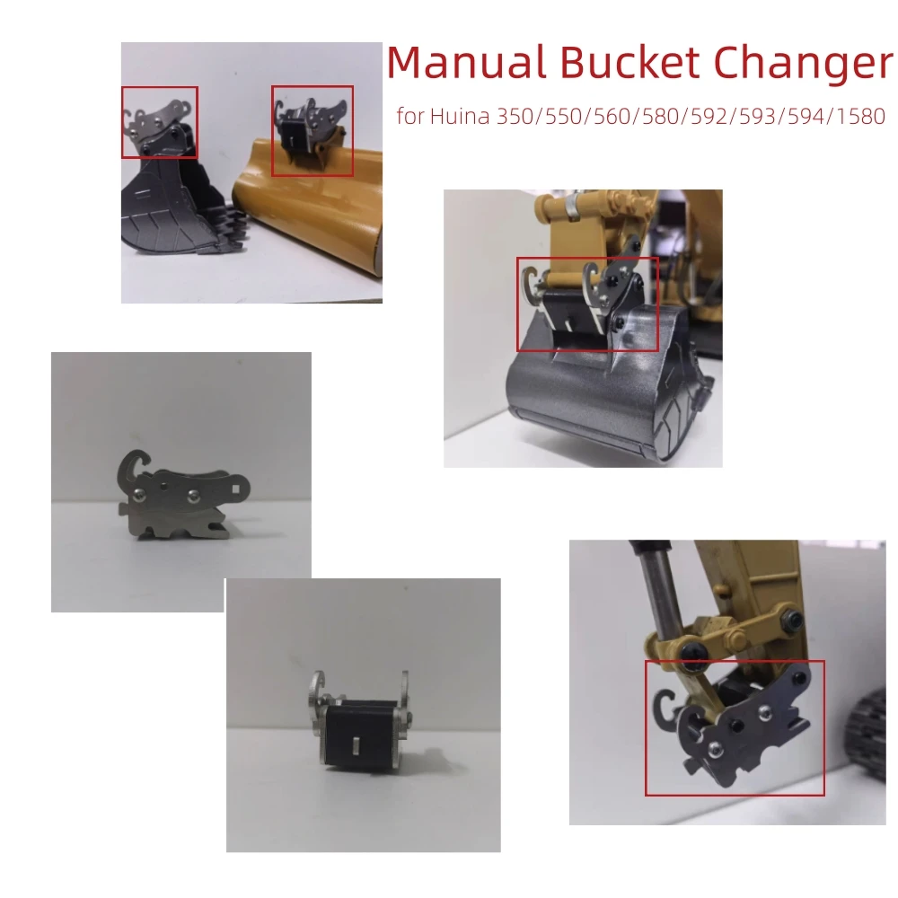 For Huina 350/550/560/580/592/593/594/1580 Manual Bucket Changer Excavator Bucket RC Excavator Model Part Modification Kit
For Huina 350/550/560/580/592/593/594/1580 Manual Bucket Changer Excavator Bucket RC Excavator Model Part Modification Kit
