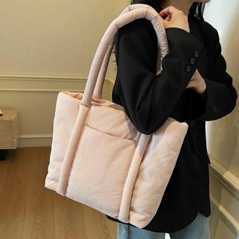 Durable Nylon Shoulder Bag with Compartments Portable Puffer Carryall Bag Soft Stylish Tote Bag Work
Durable Nylon Shoulder Bag with Compartments Portable Puffer Carryall Bag Soft Stylish Tote Bag Work