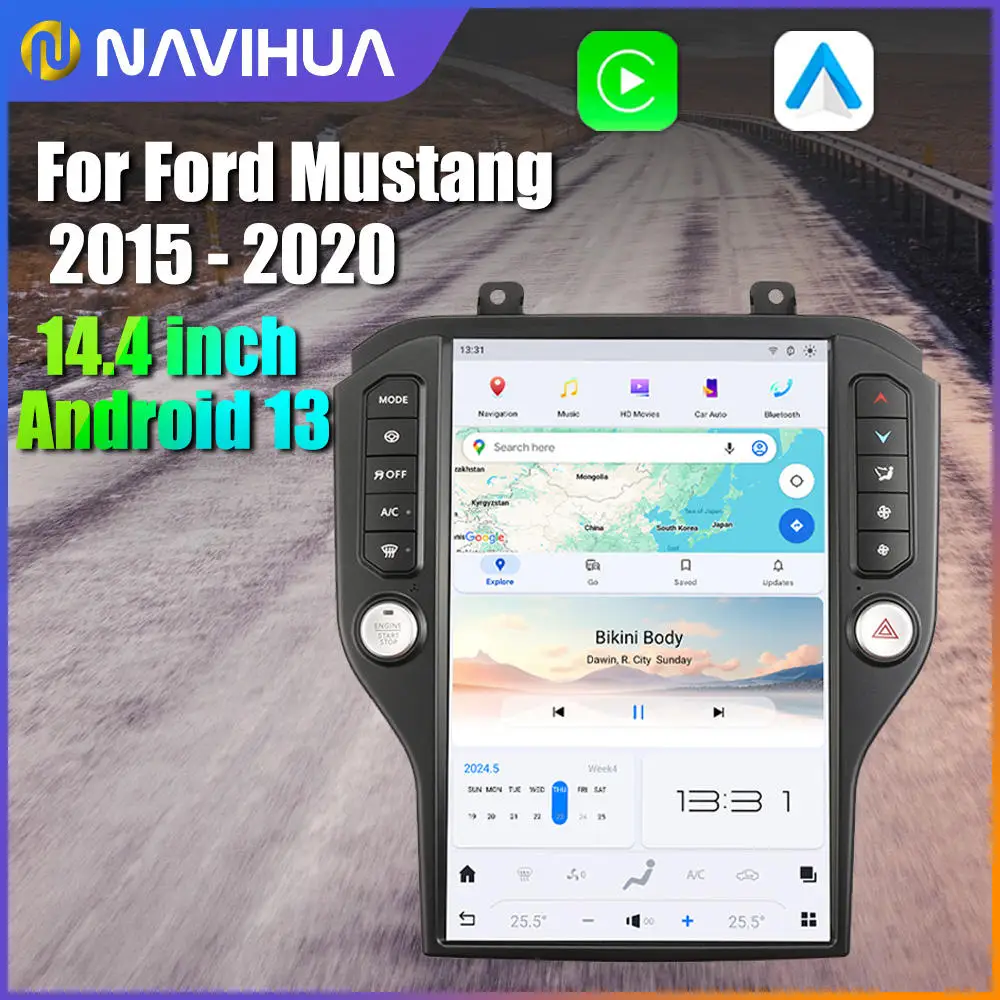 NaviHua 14,4-дюймовый экран Tesla для Ford Mustang 2015 2020 Android Авто головное устройство Автомобильный радиоприемник Мультимедийный плеер Carplay Новое обновление
NaviHua 14,4-дюймовый экран Tesla для Ford Mustang 2015 2020 Android Авто головное устройство Автомобильный радиоприемник Мультимедийный плеер Carplay Новое обновление