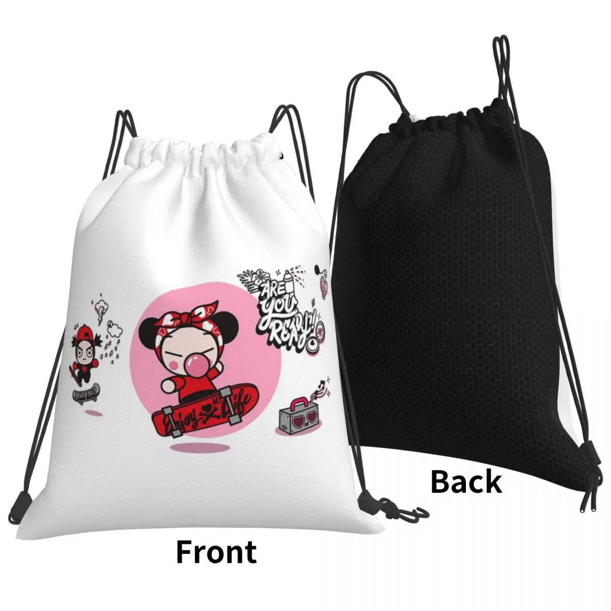 Cartoon Pucca Backpacks Casual Drawstring Bags Sports Bag Book Bags for Travel School
Cartoon Pucca Backpacks Casual Drawstring Bags Sports Bag Book Bags for Travel School