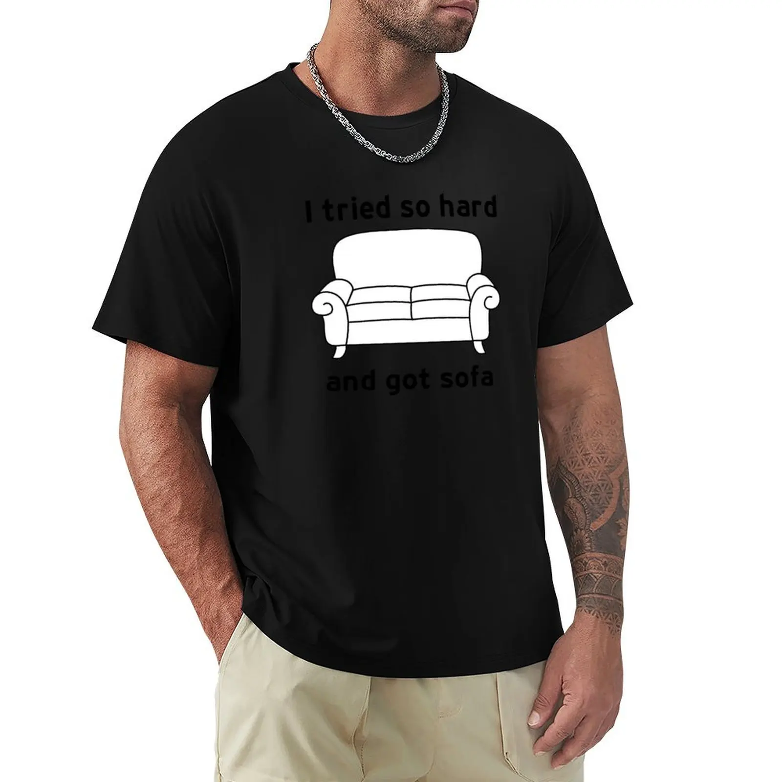 I Tried So Hard And Got Sofa funny meme T-Shirt Basic Solid Color Short Sleeve T-Shirt
I Tried So Hard And Got Sofa funny meme T-Shirt Basic Solid Color Short Sleeve T-Shirt