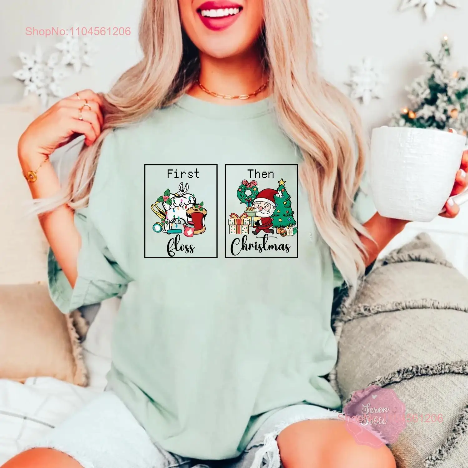 First Floss The Christmas DentisT T Shirt Funny Dental Office Holiday Hygienist long or short sleeves
First Floss The Christmas DentisT T Shirt Funny Dental Office Holiday Hygienist long or short sleeves